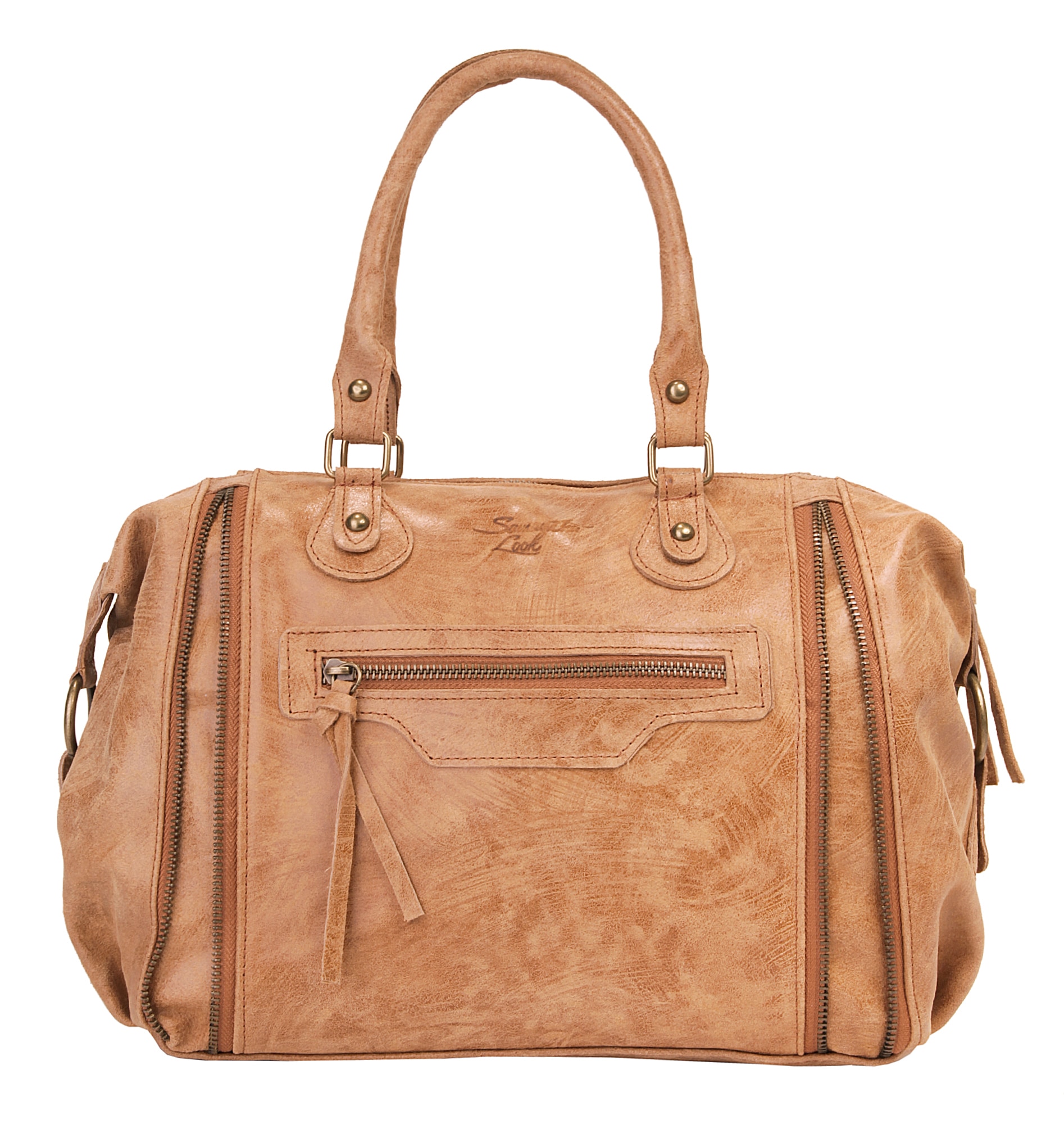 Samantha Look Henkeltasche, echt Leder, Made in Italy kaufen