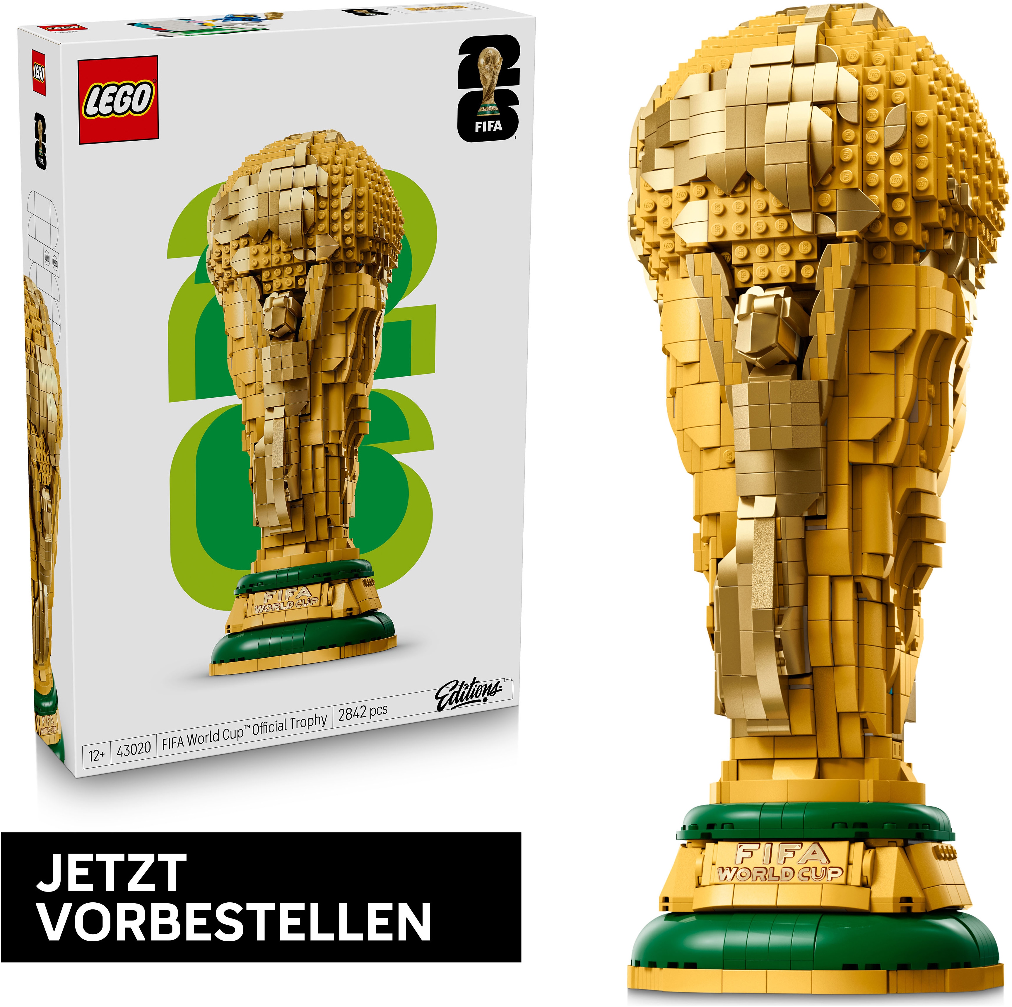 LEGO Konstruktionsspielsteine "Offizieller Pokal der FIFA Fussball-Weltmeisterschaft (43020) Editions" LEGO Editions Sports