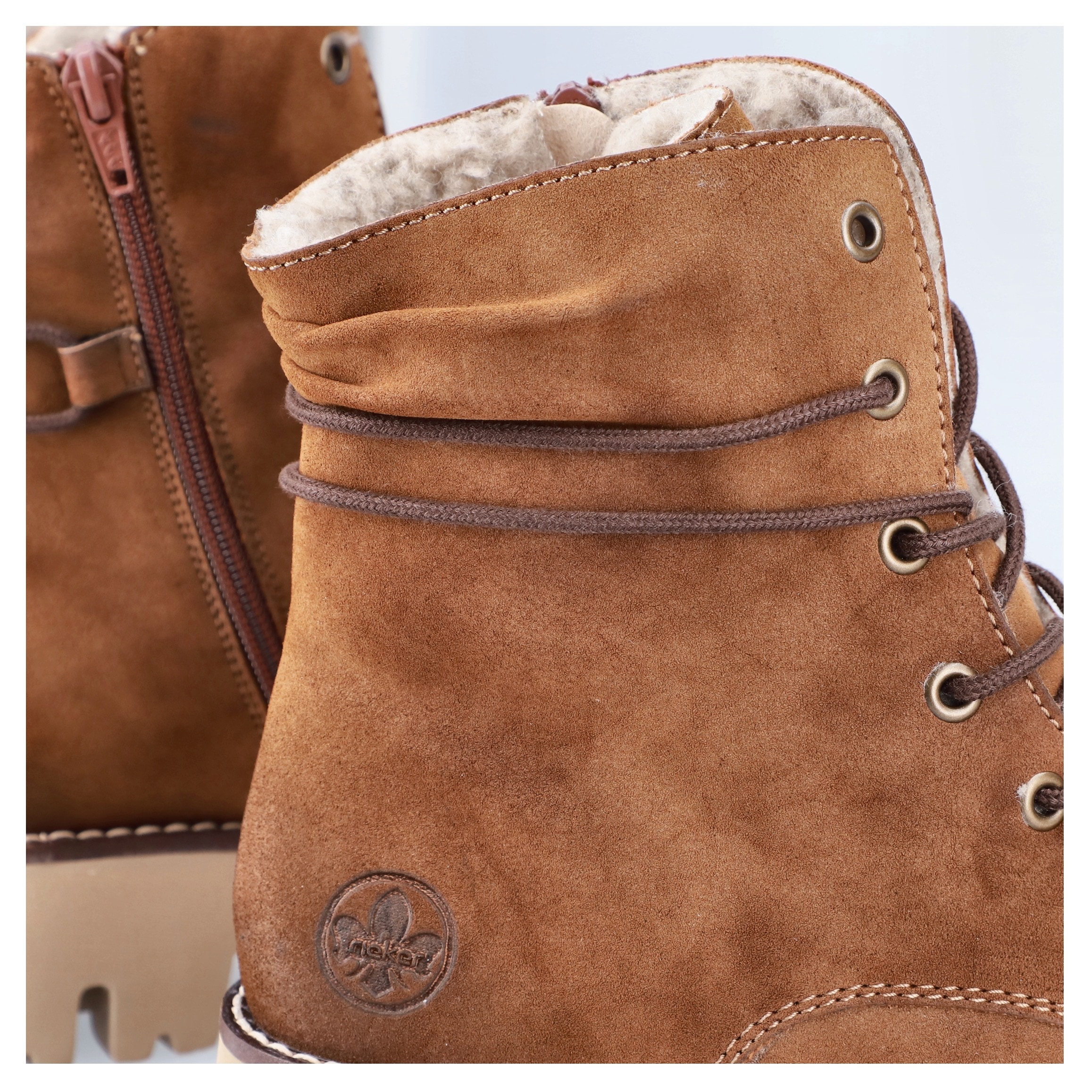 Rieker Winterstiefelette, Schnürboots, Winterboots, Profilsohle, mit Innenreissverschluss