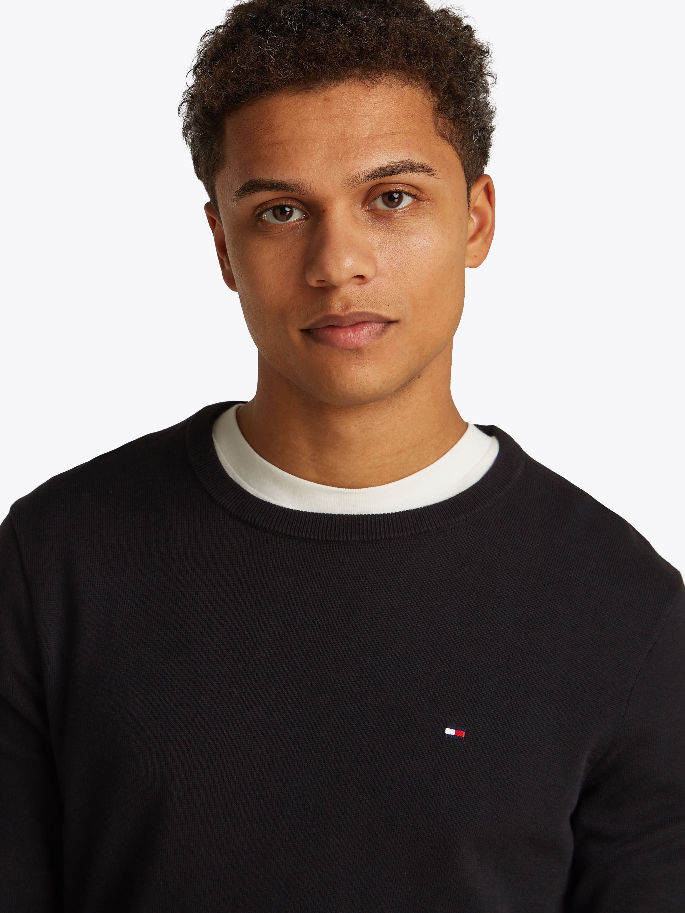 Tommy Hilfiger Rundhalspullover »ESSENTIAL COTTON CREW NECK«