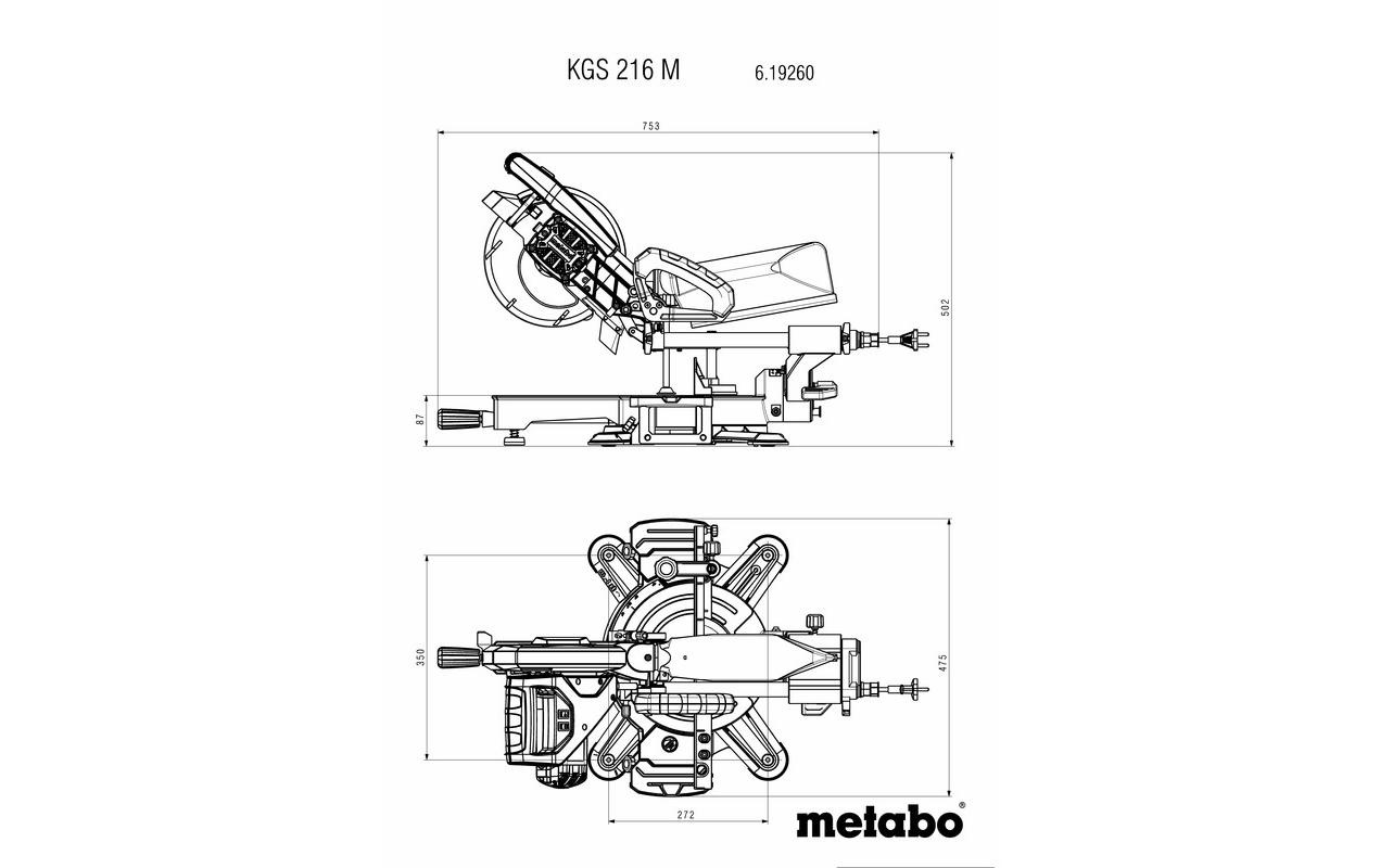 metabo Kapp- und Gehrungssäge »KGS 216 M Set«