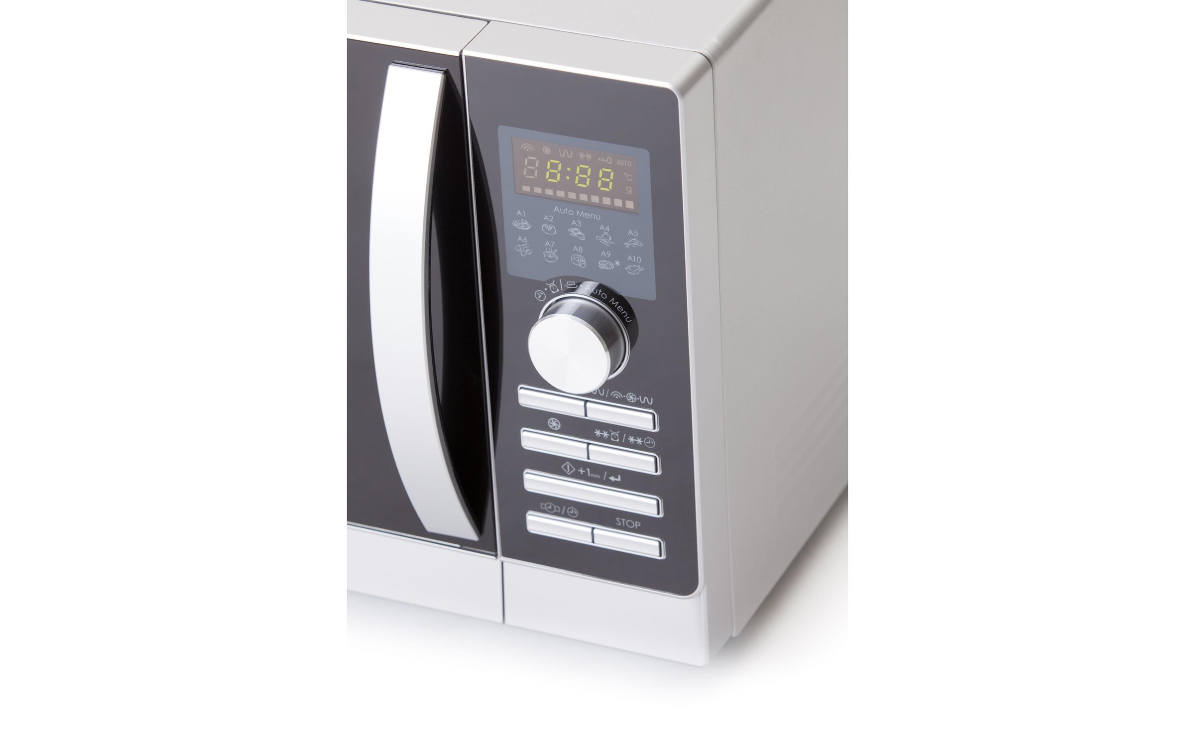 Sharp Mikrowelle »R843INW Schwarz Silberfarben«, 1500 W
