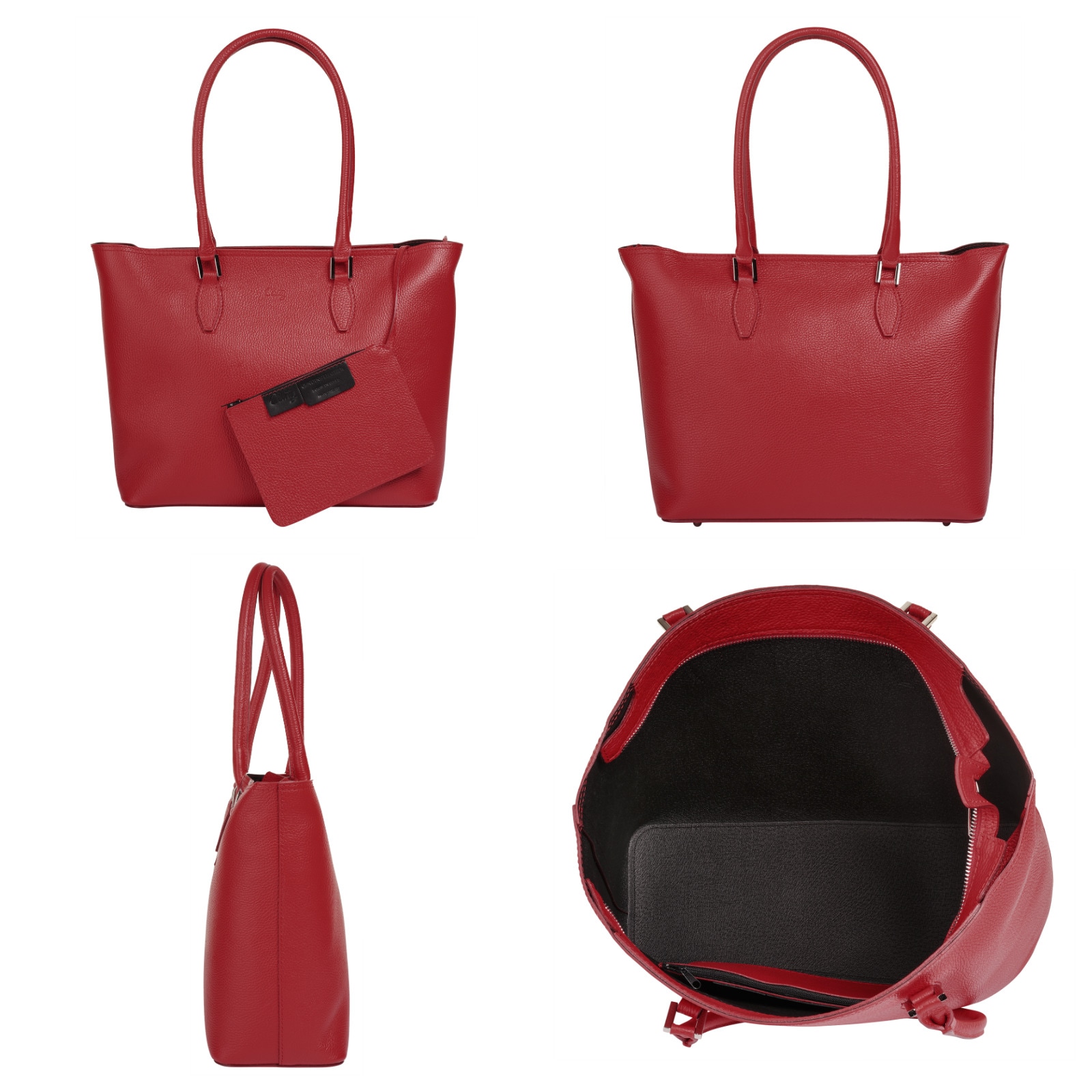 Cluty Shopper, echt Leder, Made in Italy