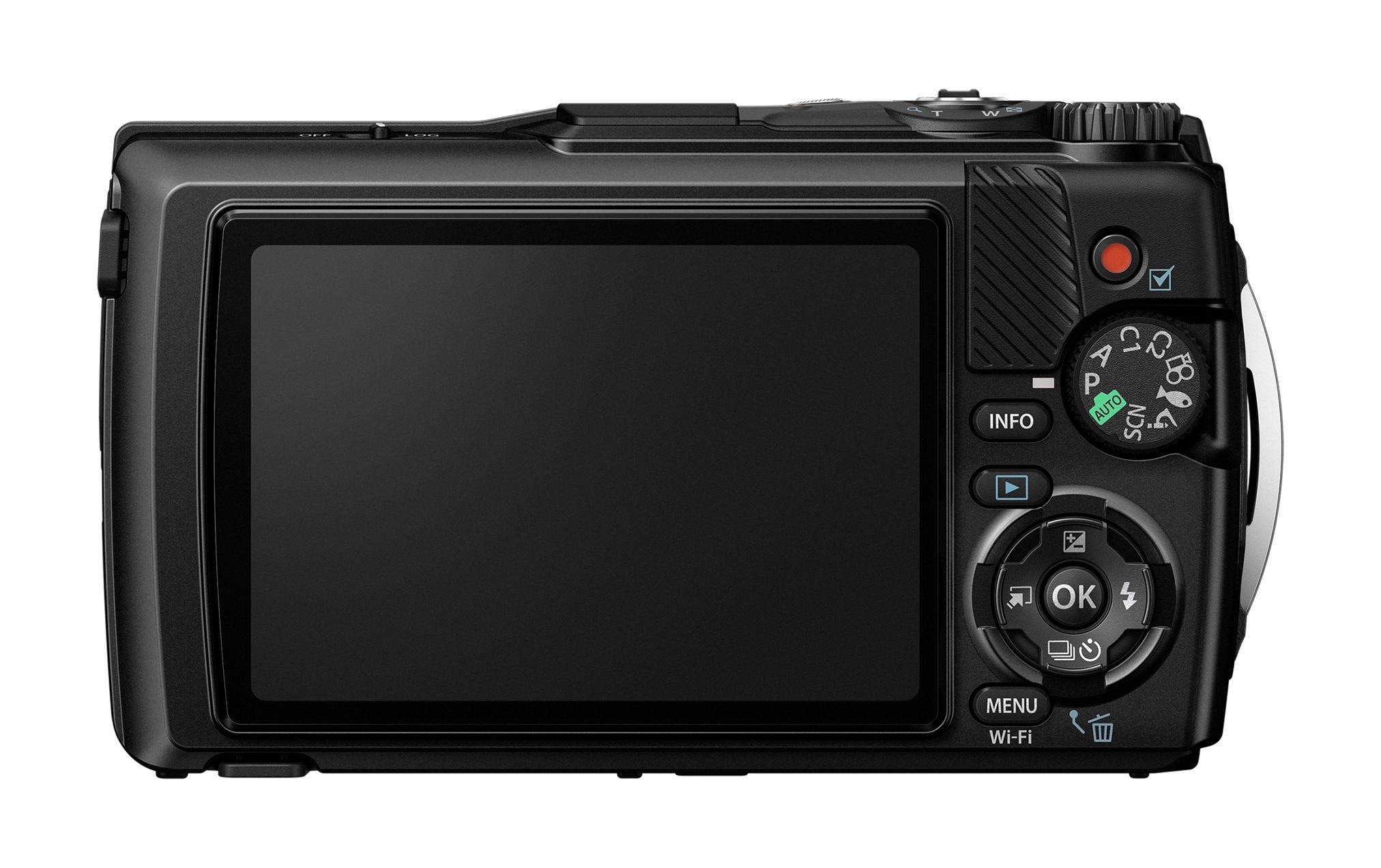Olympus Kompaktkamera »TG-7 Schwarz«, 12 MP, WLAN (WiFi)