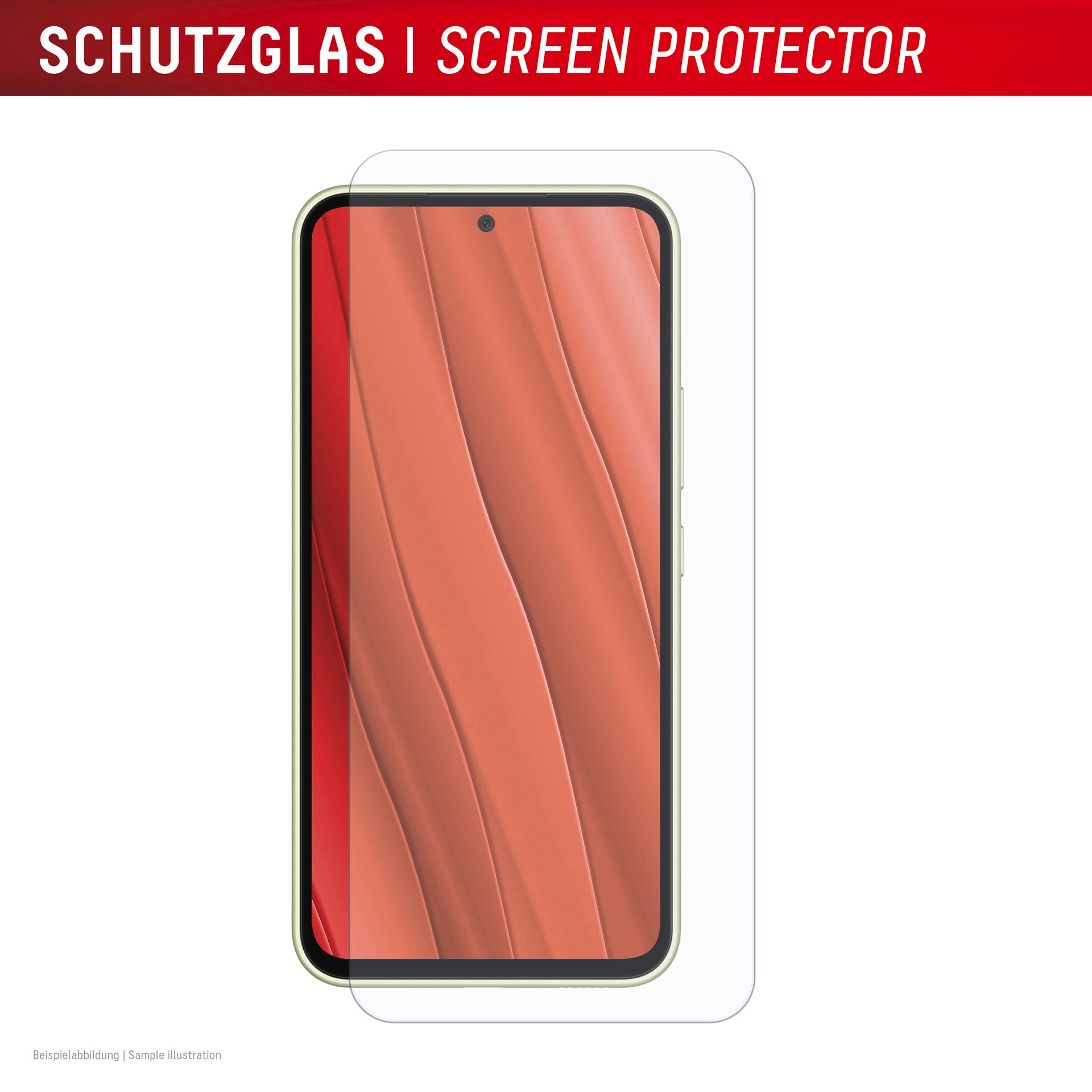 Displex Displayschutzglas »Real Glass Screen Protector«, für Samsung Galaxy A56, Displayschutzfolie, Schutzfolie, Bildschirmschutz, kratz- & stossfest