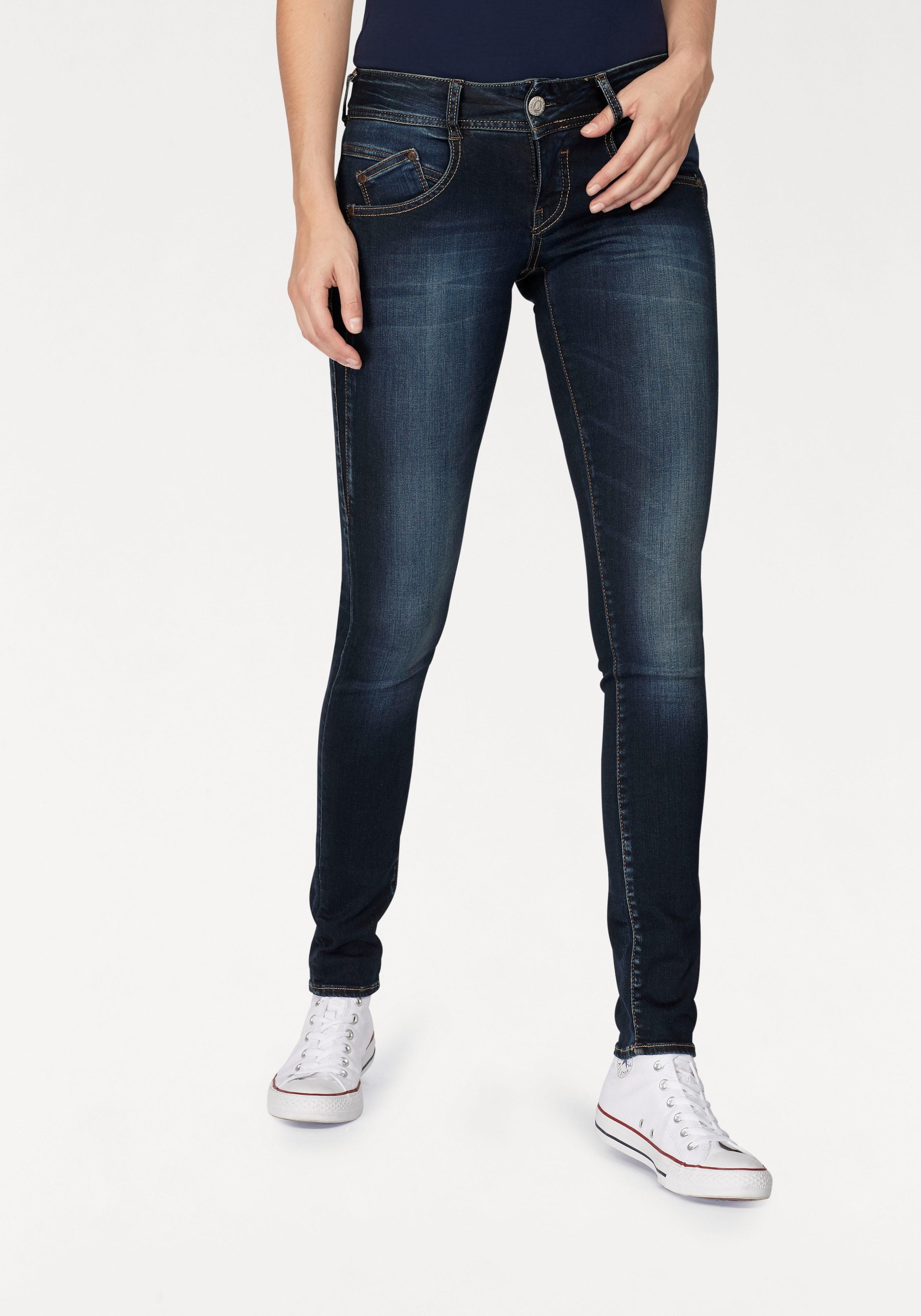 Herrlicher Slim-fit-Jeans »GILA SLIM REUSED«, Low Waist Powerstretch