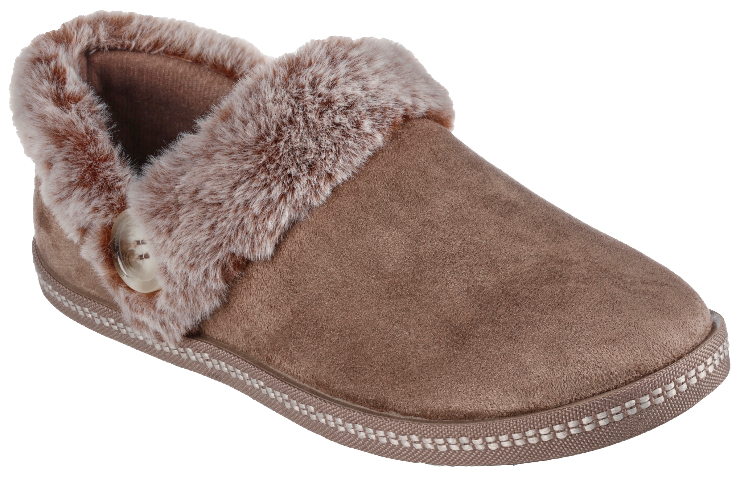 Skechers Pantoffel »COZY CAMPFIRE FRESH TOAST«, mit Fellimitat-Kragen