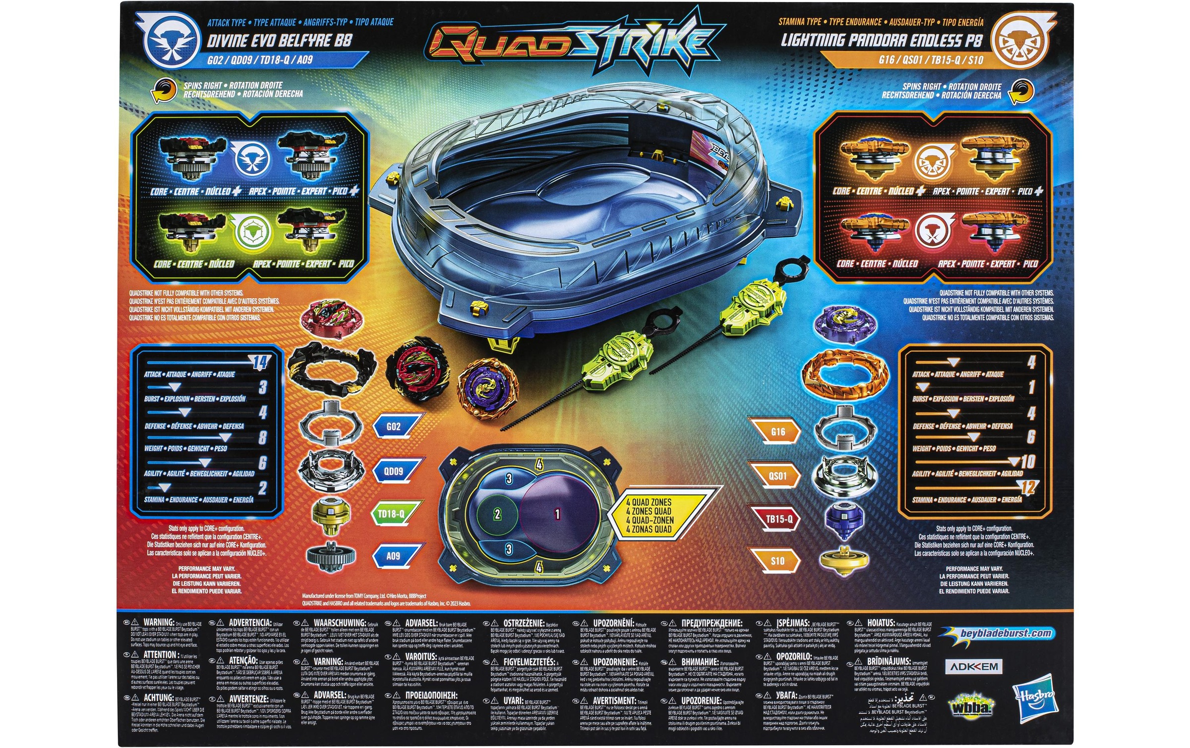 Beyblade Spiel »Beyblade Burst QuadStrike Thunder Edge Battle«