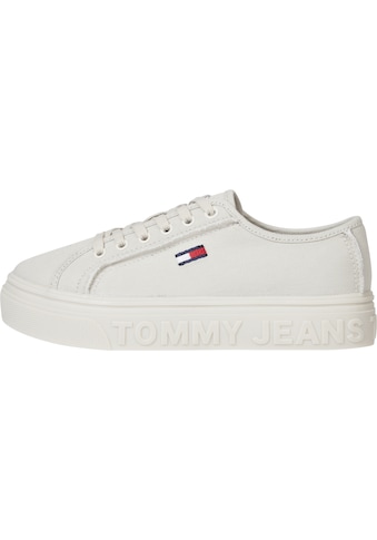 Tommy Jeans Plateausneaker »TOMMY JEANS MONO COLOR FLATFORM«, mit Flagstickerei kaufen