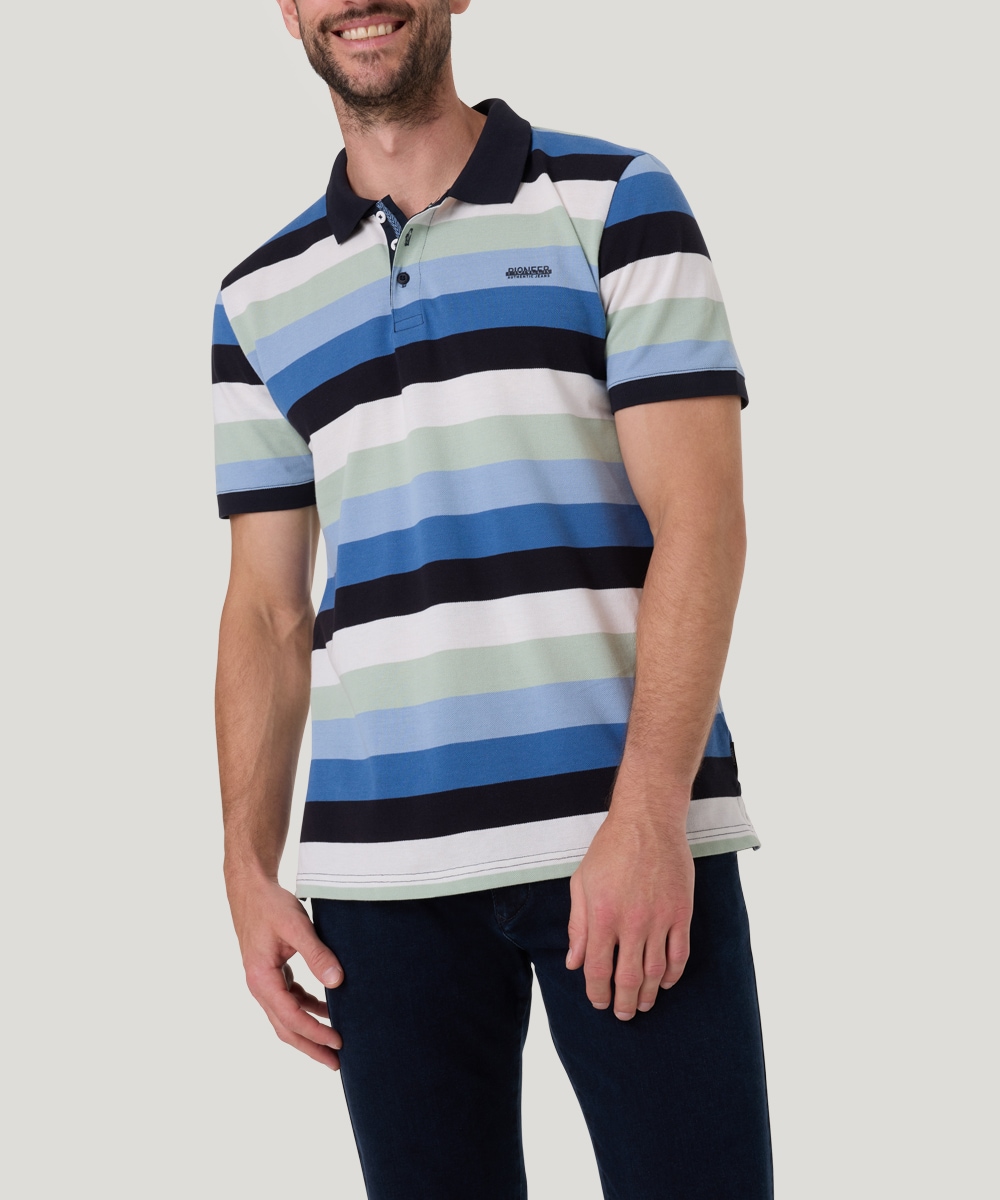 Pioneer Authentic Jeans Poloshirt, mit Streifenmuster