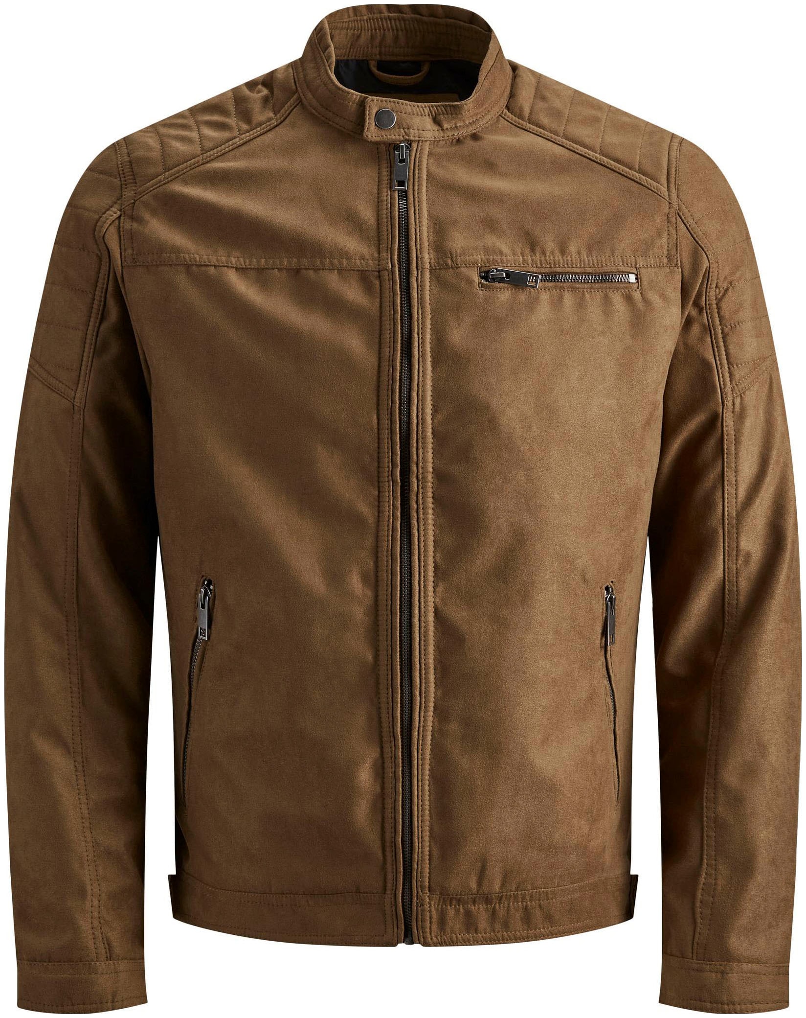 Jack & Jones PlusSize Bikerjacke »ROCKY JACKET«, bis Grösse 6XL