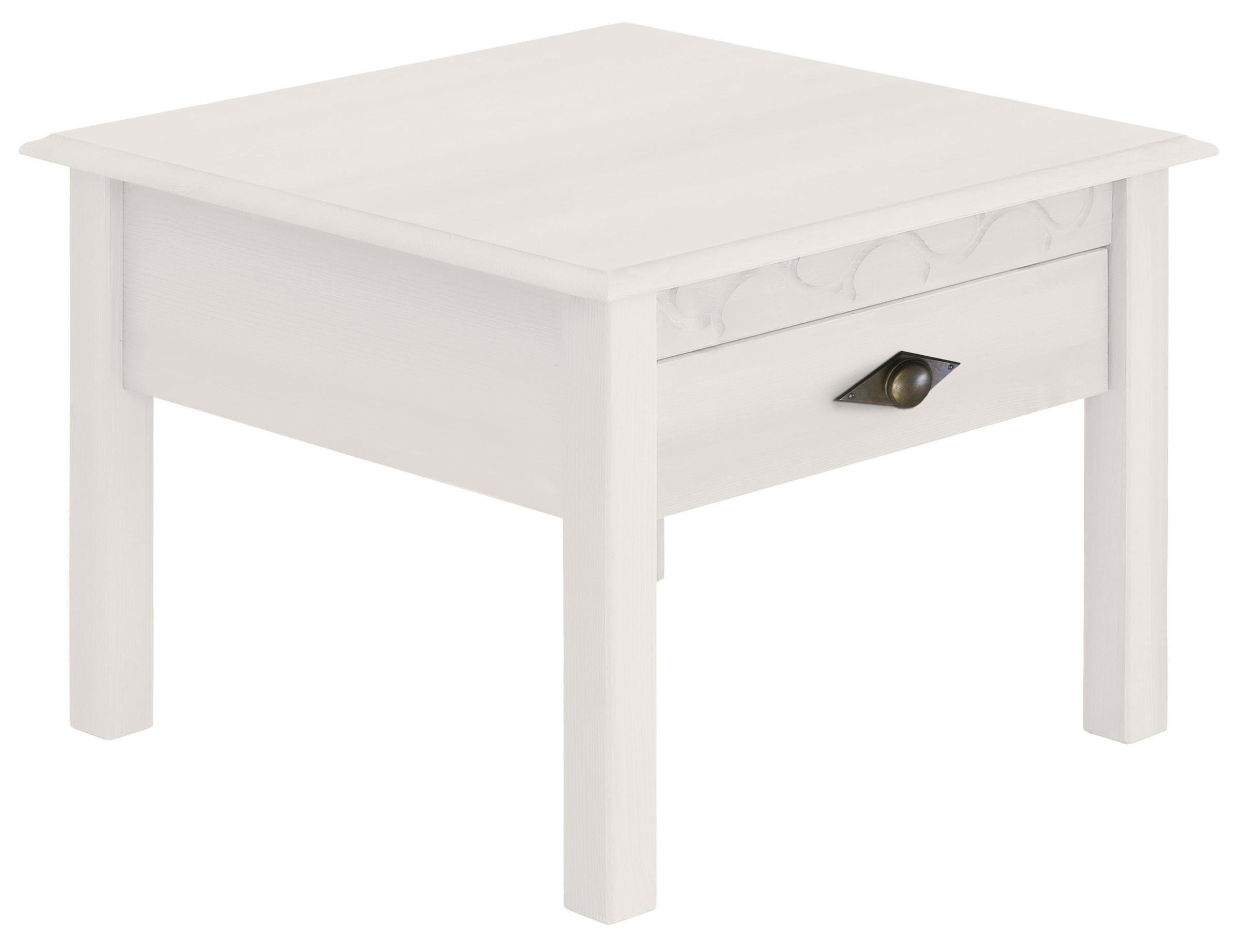 Home affaire Couchtisch »Laura, TOPSELLER!«, (Couchtisch, Wohnzimmertisch), 60/60 cm, mit einer Schublade, zusätzlicher Stauraum