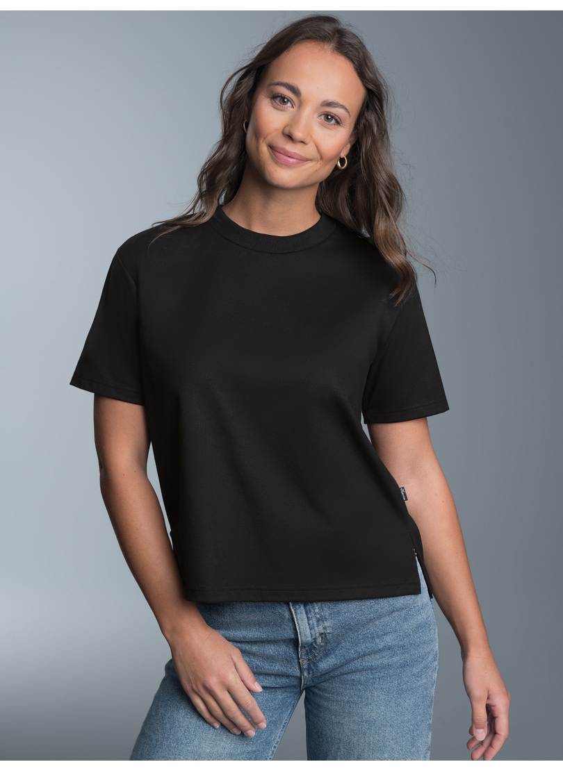 Trigema T-Shirt »TRIGEMA T-Shirt aus Baumwolle« 1 Stk.