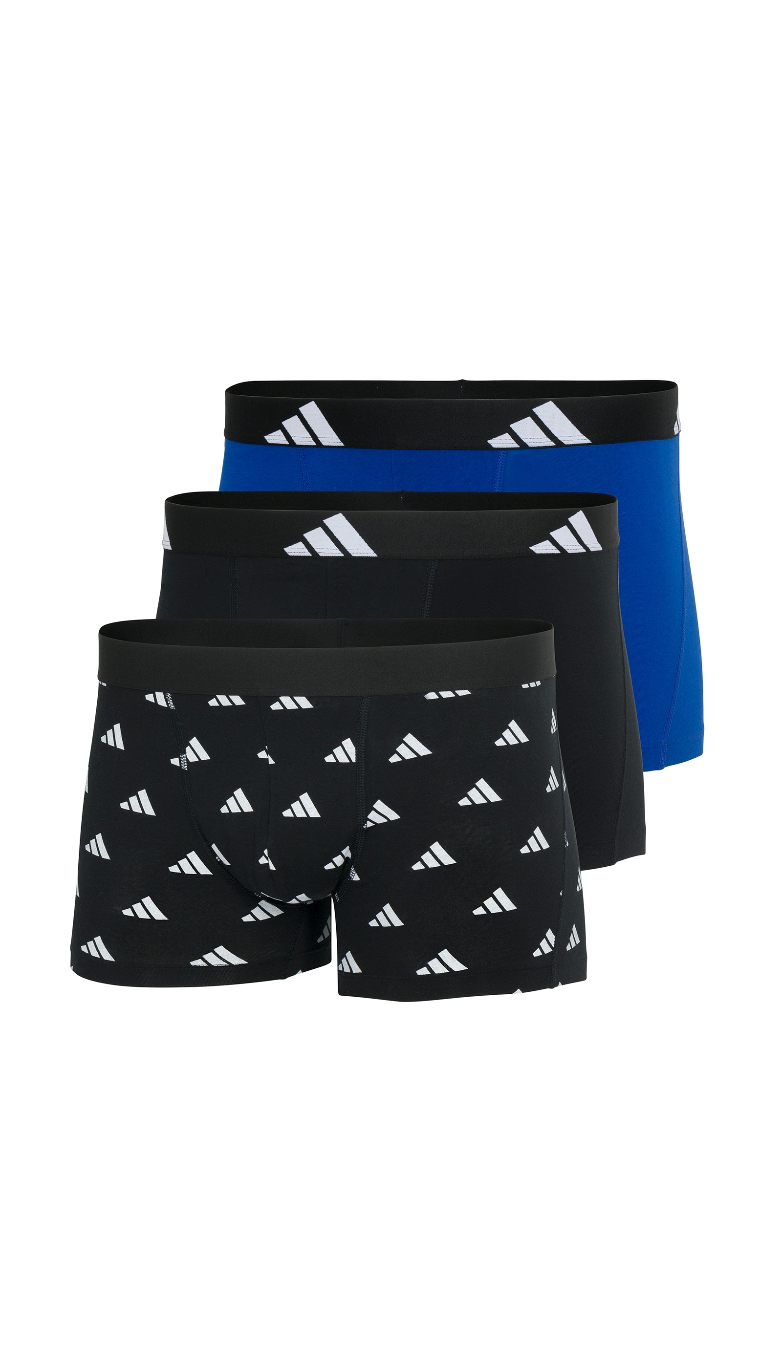 adidas Sportswear Trunk »Active Flex Cotton« 3er Pack, elastischer Logo-Bund, ohne Eingriff, Single Jersey-Qualität