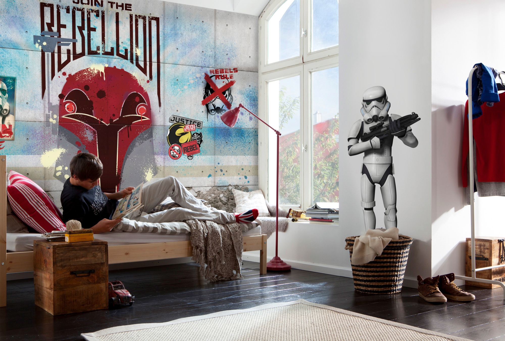 Komar Fototapete »STAR WARS Rebels Wall - Grösse 368 x 254 cm«, bedruckt, Kinderzimmer