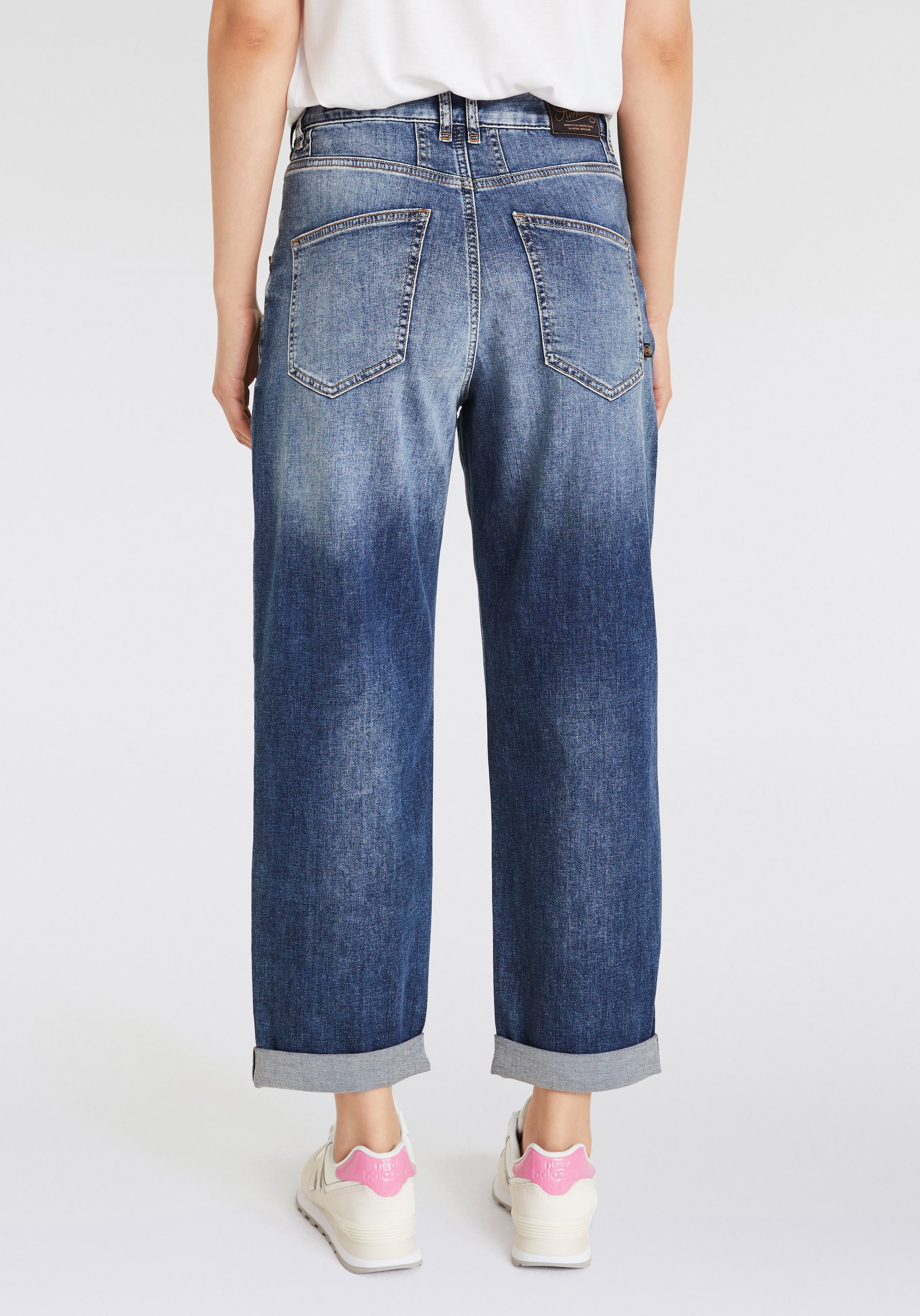 Herrlicher Straight-Jeans »Brooke Recycled Denim Light«, krempelbar