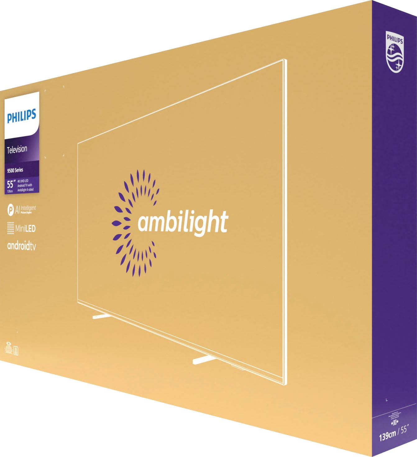 Philips LED-Fernseher »55PML9507/12«, 139 cm/55 Zoll, 4K Ultra HD, Android TV-Smart-TV