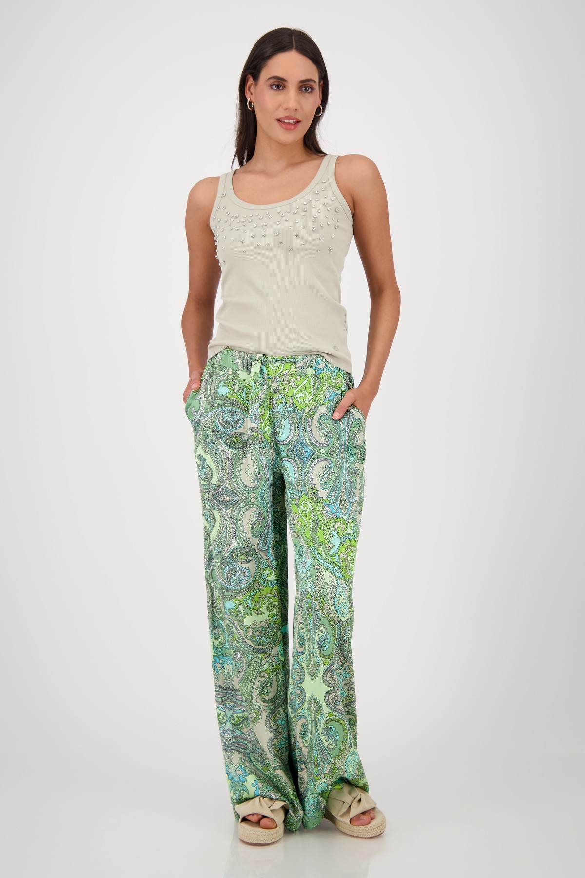 Monari Palazzohose, mit Paisleymuster