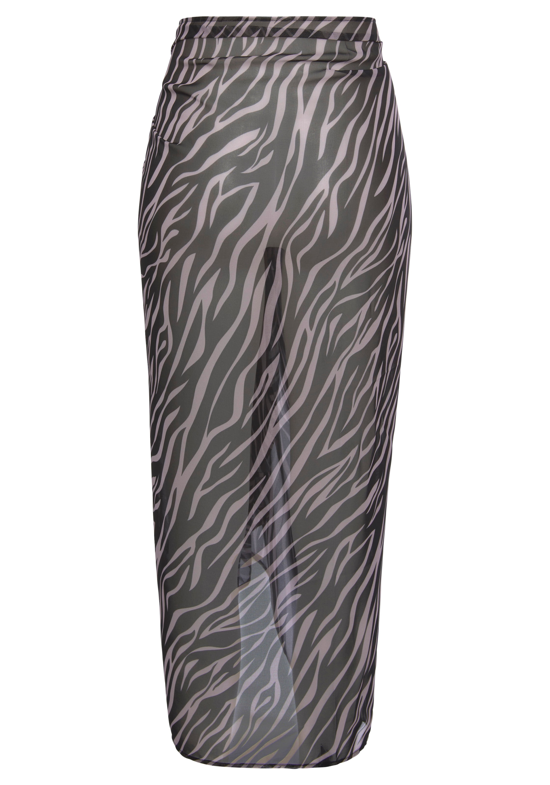 LASCANA Strandrock, mit Zebradruck