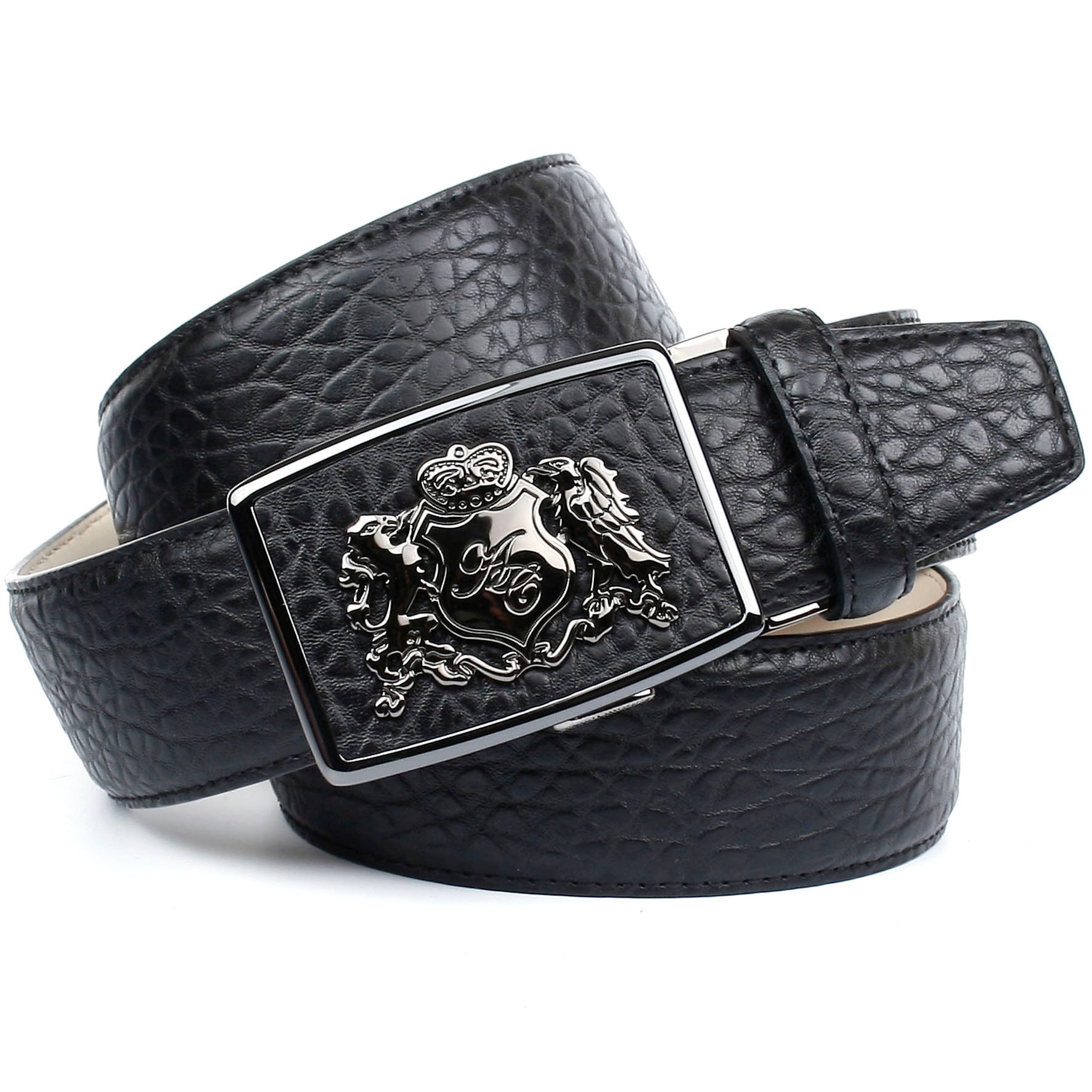 Anthoni Crown Ledergürtel, mit stilisiertem Anker und weisser Ziersteppung  online kaufen | Jelmoli-Versand | Flechtgürtel