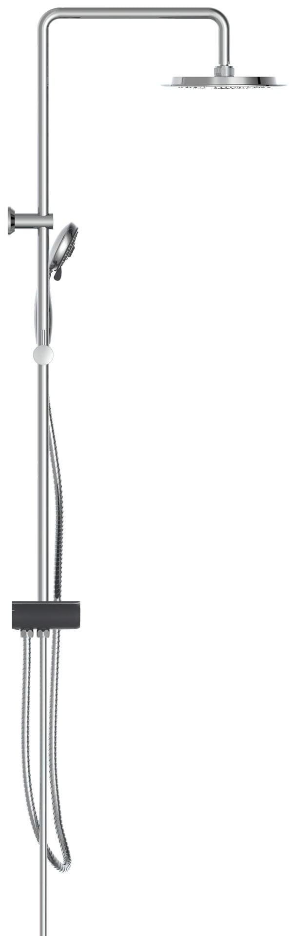 Schütte Brausegarnitur »Aquastar«, Regendusche ohne Armatur, Duschsystem mit Ablage, mit 5 Funktionen