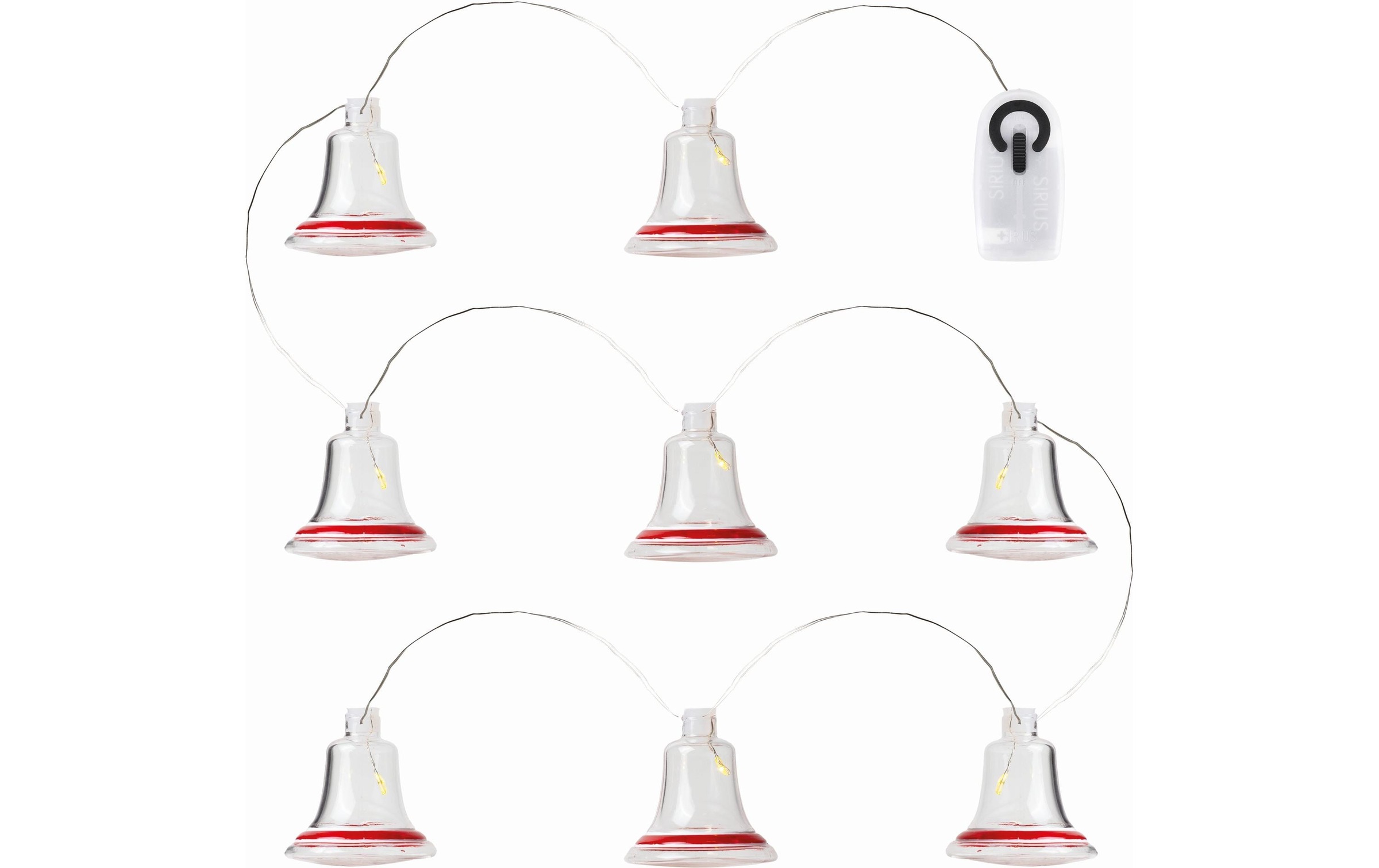 Sirius LED-Lichterkette »LED Lichterkette Tiffany Glocke, Rot«, 8 St.-flammig
