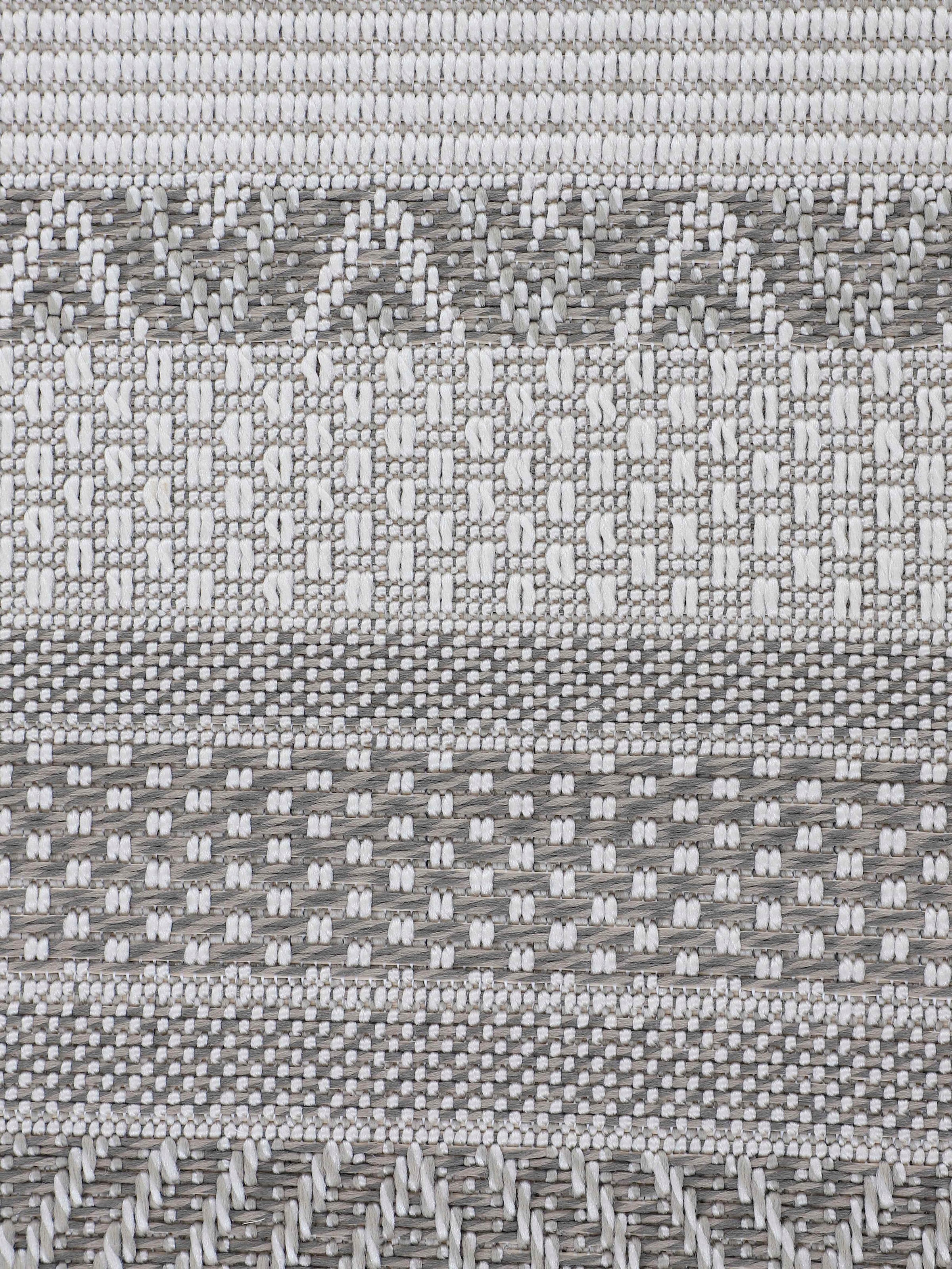 carpetfine Teppich »Boho 101«, rechteckig, 4 mm Höhe, robustes Flachgewebe, Sisal Optik, UV-beständig, Aussenbereich