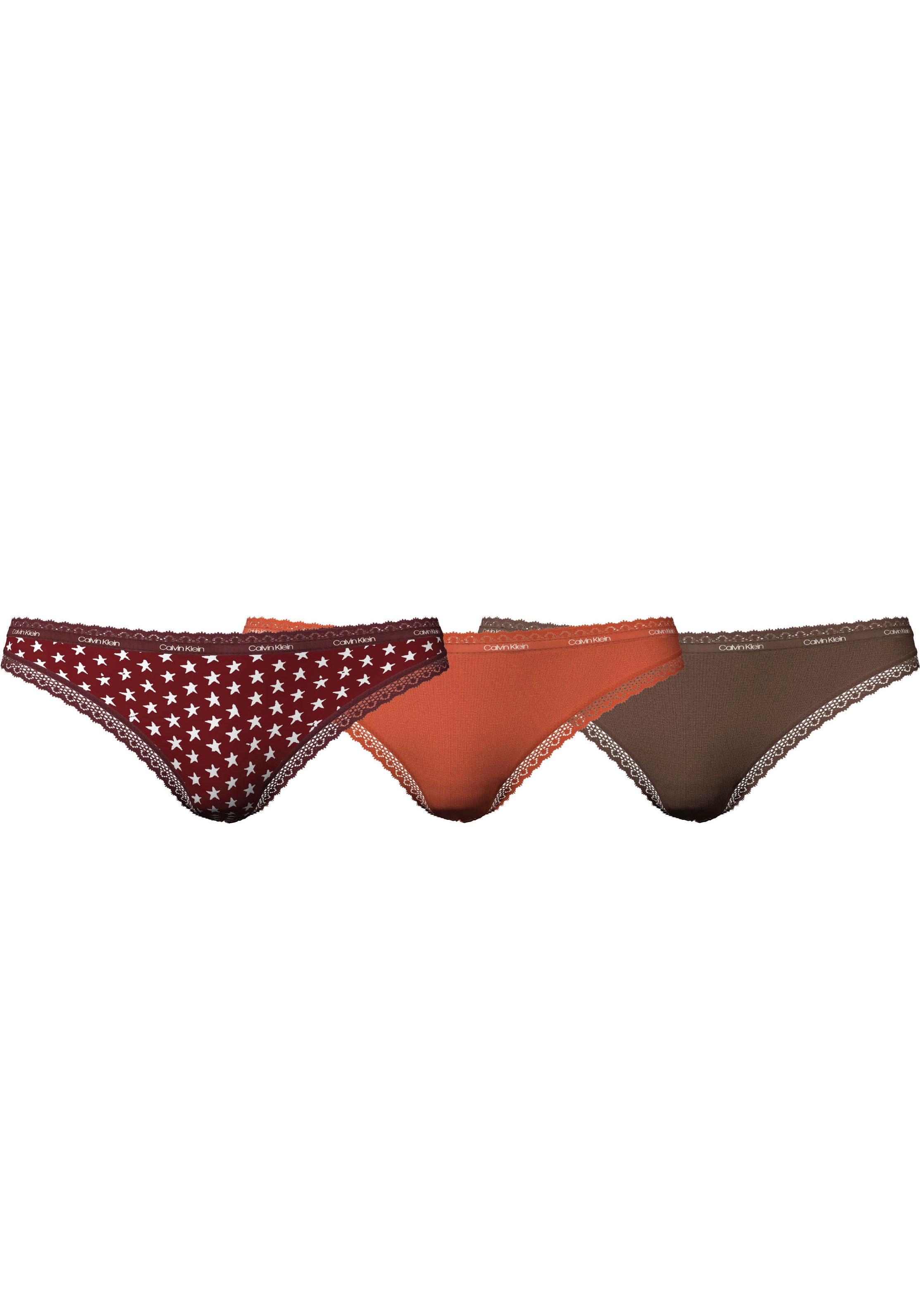 Calvin Klein Slip, (Packung, 3 St., 3er-Pack), mit modischer Spitze kaufen