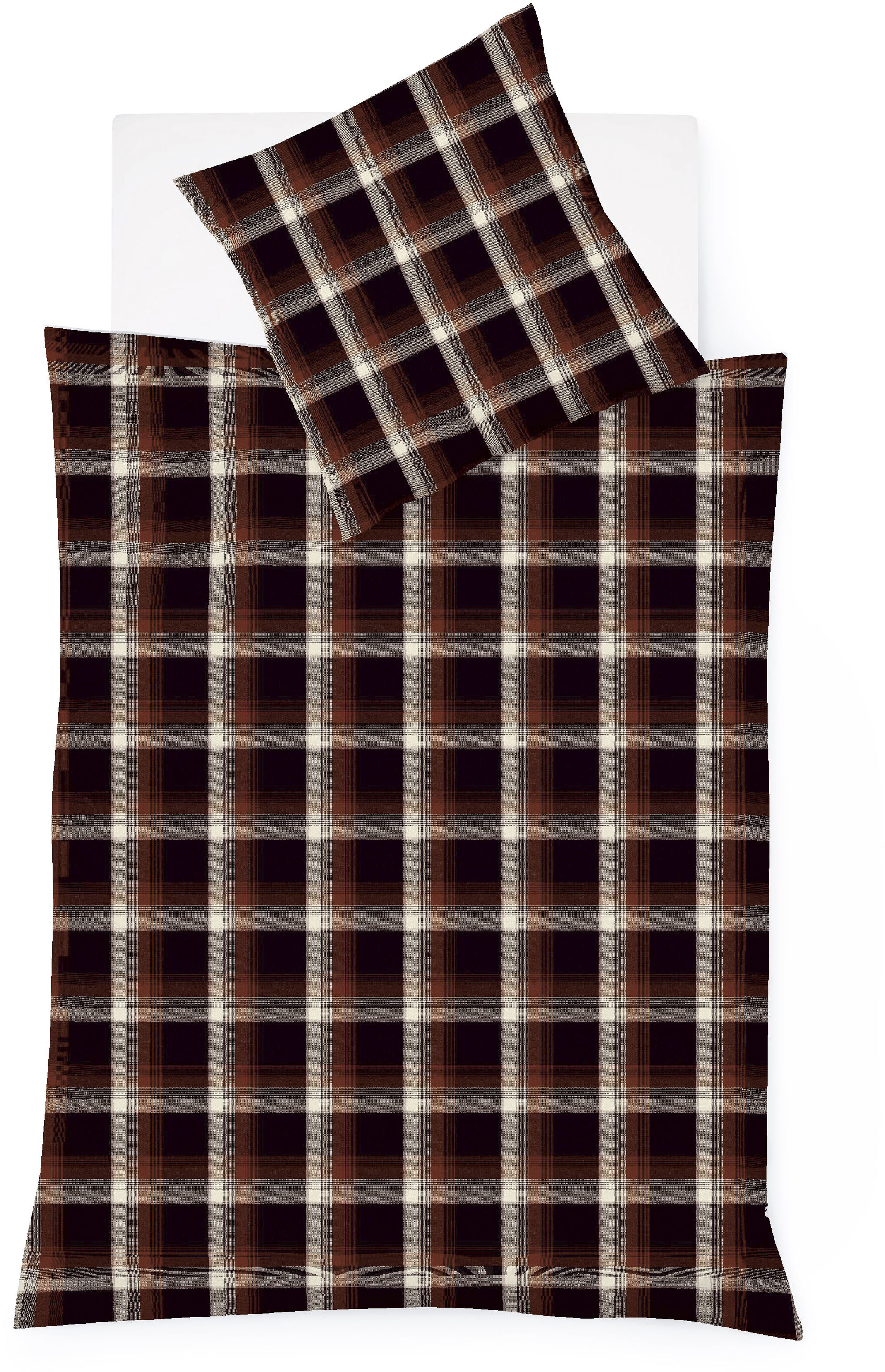 fleuresse Bettwäsche »Lech 4308« 3 Stk. tlg. Edelflanell, Baumwolle, in Gr. 135x200, 155x220, 200x200cm