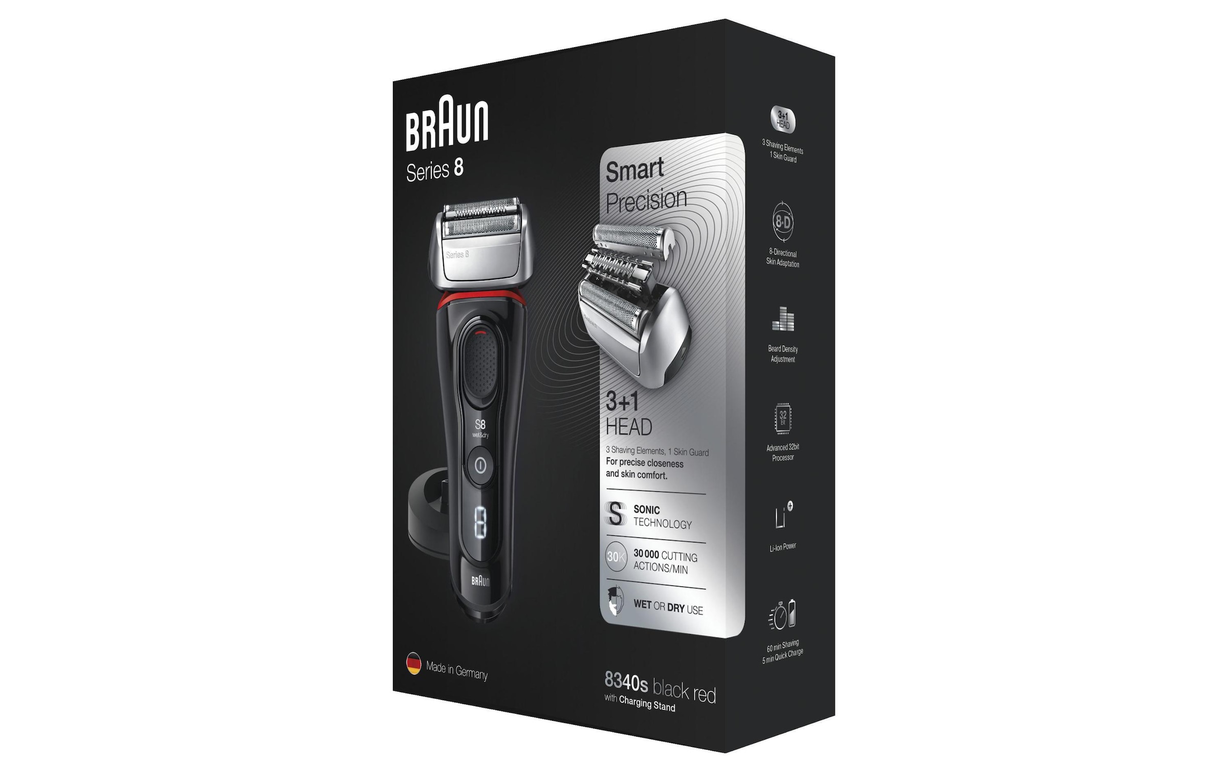 Braun Gesichtshaarrasierer »Braun Herrenrasierer Series 8 8340s«