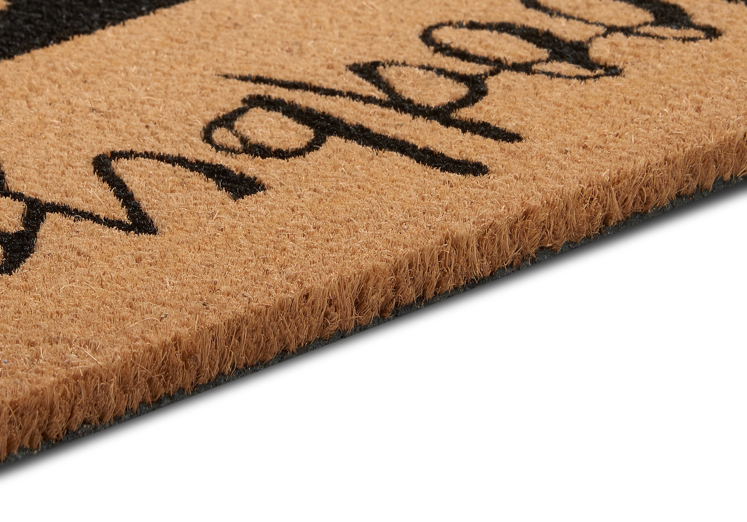 HANSE Home Fussmatte »Kokos Contrast Hello Goodbye, Türmatte«, rechteckig, 15 mm Höhe, Kokos, Schmutzfangmatte, Outdoor, Rutschfest, Innen, Kokosmatte, Flur
