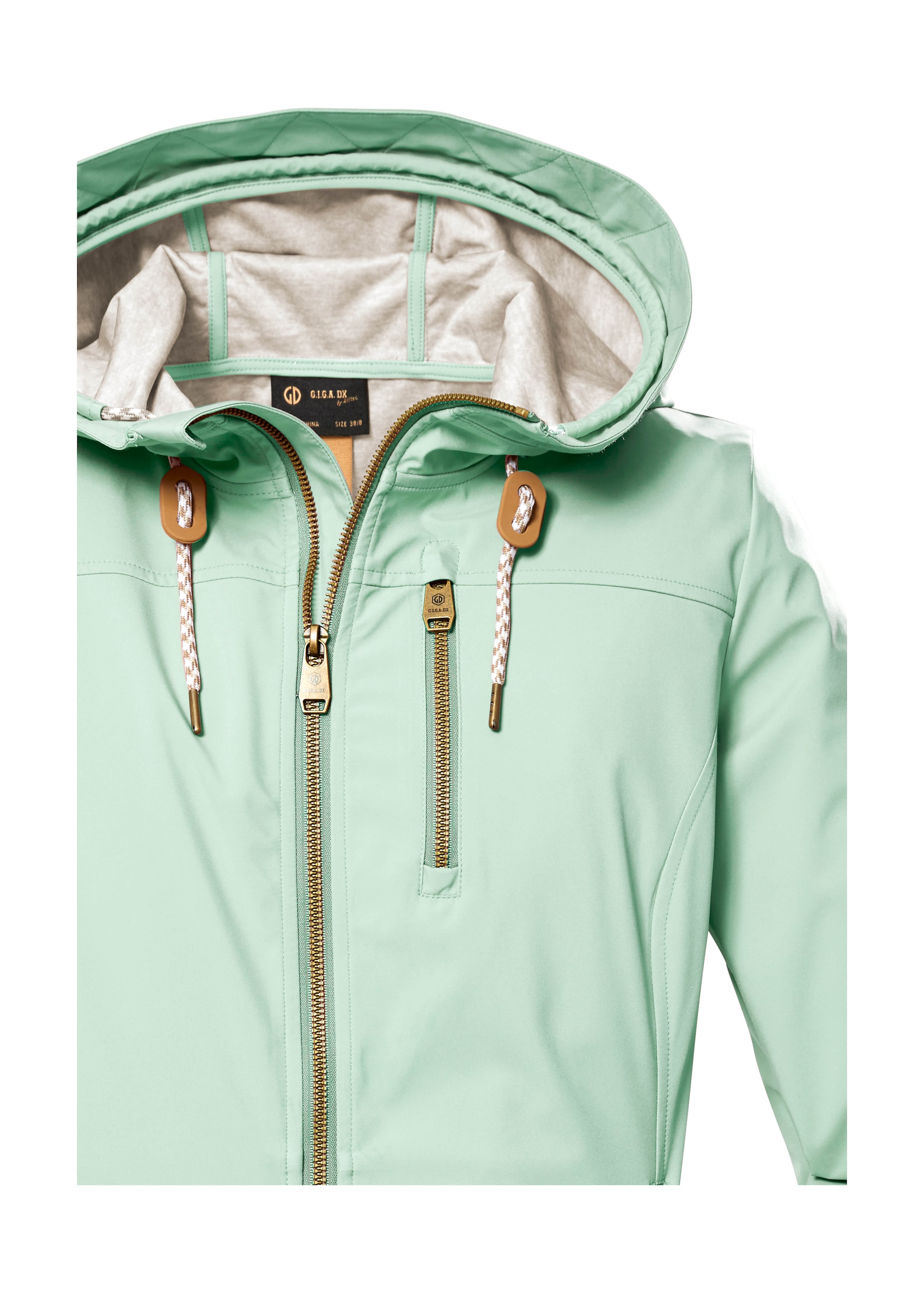 G.I.G.A. DX by killtec Softshelljacke »GS 24 WMN SFTSHLL JCKT«, Wasserabweisende Softshelljacke, verstellbare Kapuze, winddicht