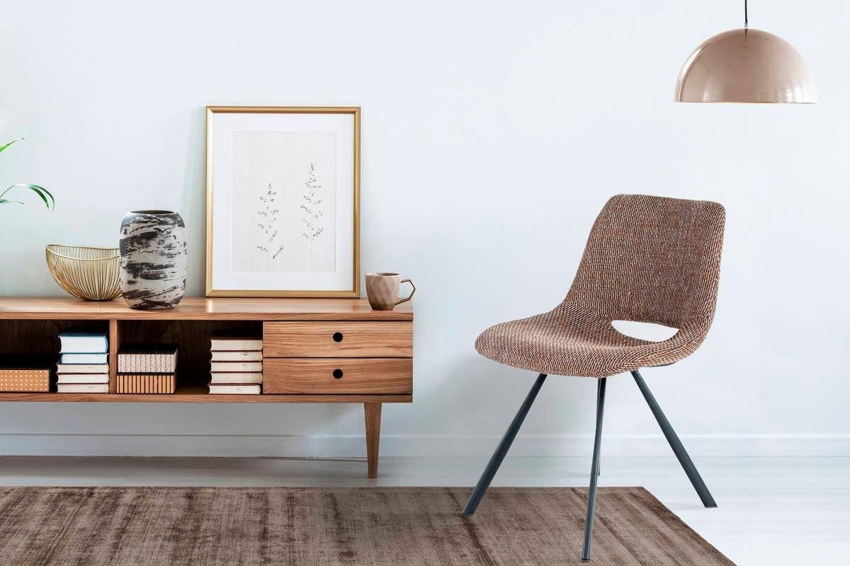 Kayoom Stuhl »Josephine 325 2er-Set, zeitloses Design, mit geometrischer Aussparung«, (Set), 2 St., pflegeleicht, schlicht, weiche Polsterung für angenehmes Sitzgefühl