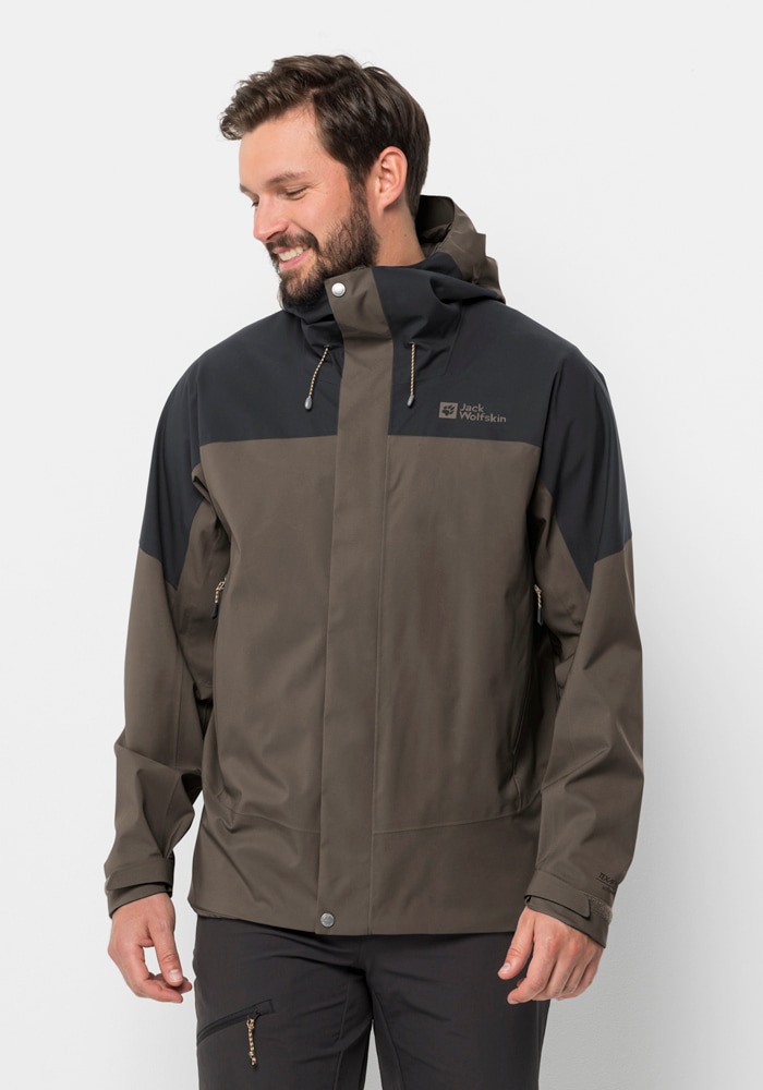 Jack Wolfskin Trekkingjacke »KAMMWEG 2L JKT M«, mit Kapuze