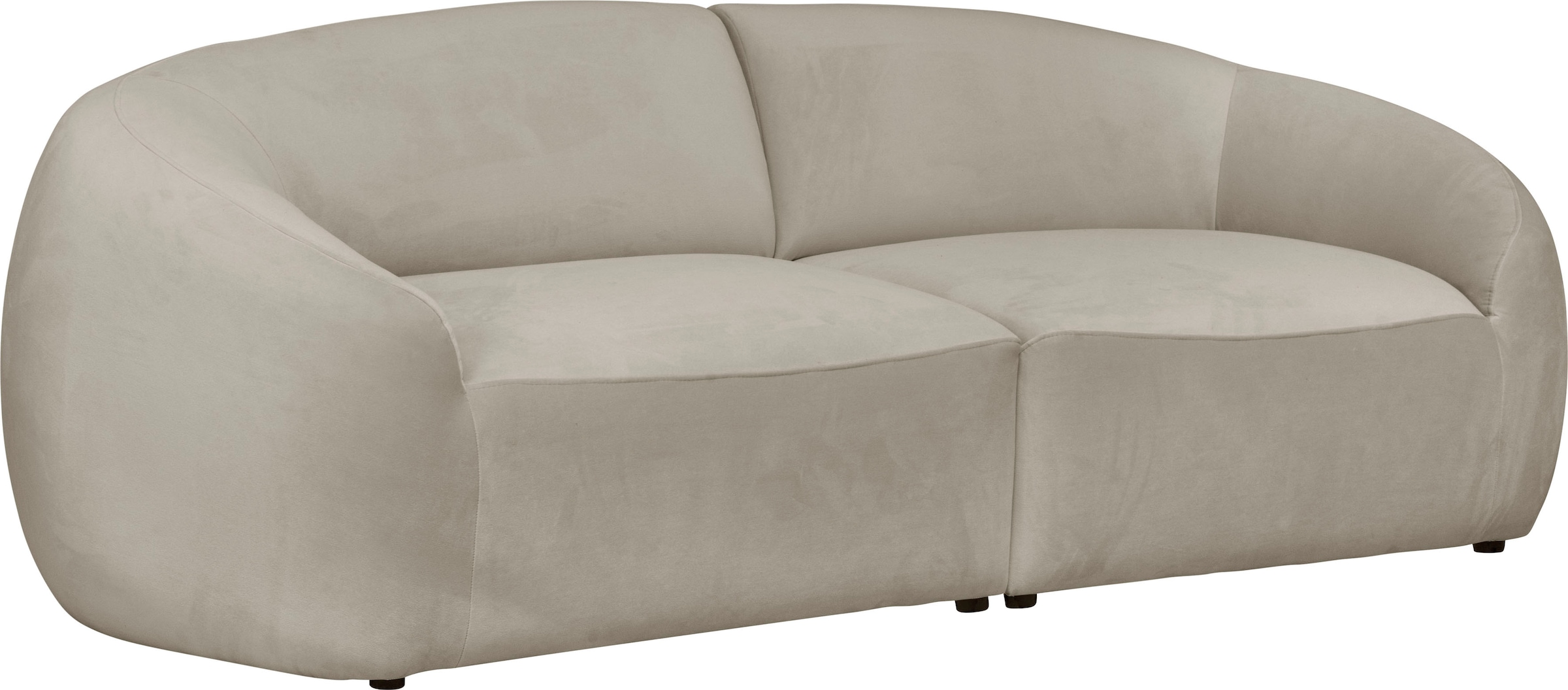 LeGer Home by Lena Gercke Big-Sofa »YANI, Designersofa, organische Form, Masse B/T/H: 240/64/81 cm«, mit Wellenunterfederung, auch in Bouclé, passend zur Serie