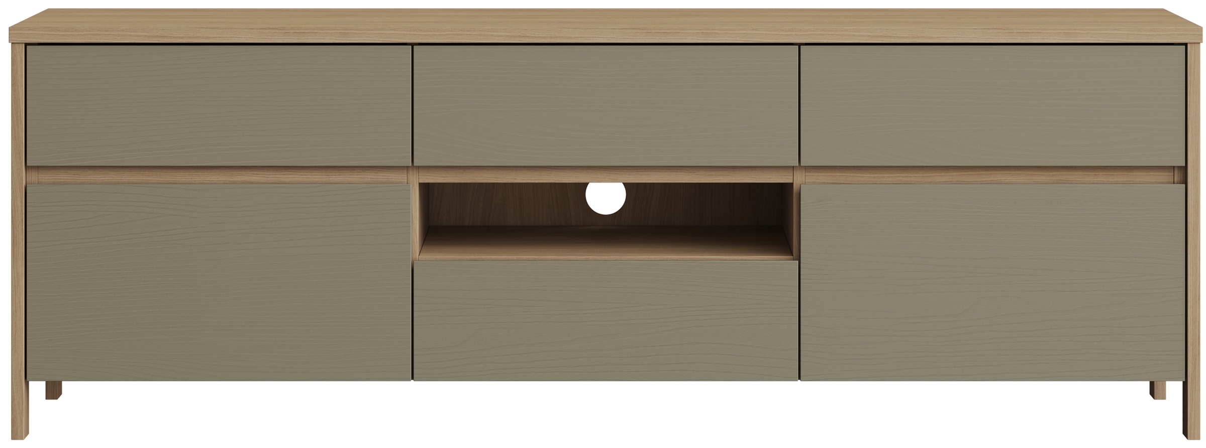 Home affaire TV-Schrank »Stranda, moderner TV-Unterschrank, Kommode im Scandi-Style, Lowboard«, Rahmenoptik, ausreichend Stauraum, vielseitig einsetzbar, 164 cm breit