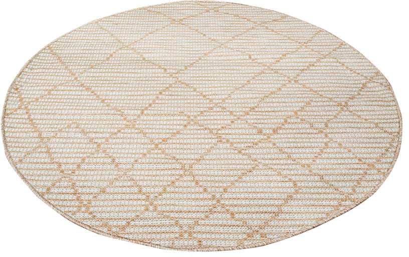 Carpet City Teppich »Palm«, rund, & online UV-beständig, für Wetterfest Terrasse, kaufen flach | Balkon, gewebt Küche, Jelmoli-Versand