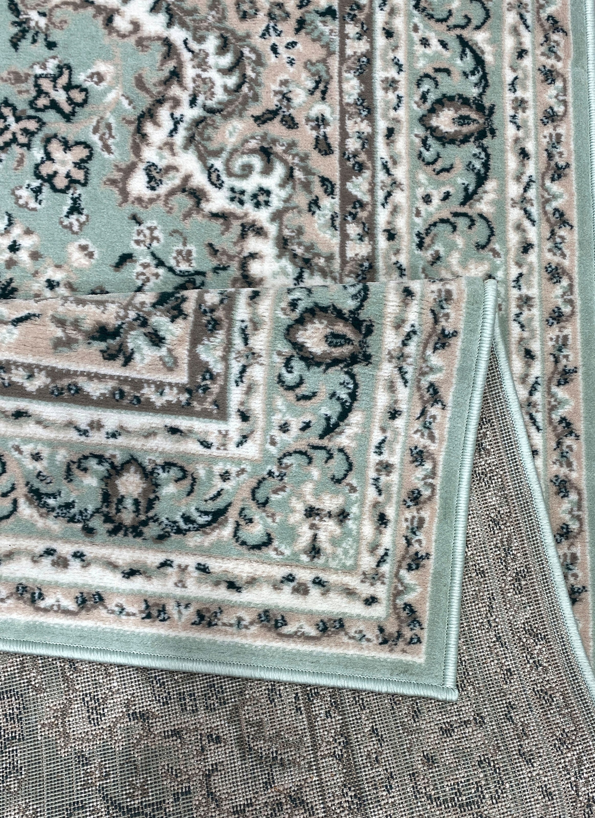Home affaire Teppich »Oriental, Made in Belgium«, rechteckig, 7 mm Höhe, Orient-Optik, mit Bordüre, Teppich, Kurzflor, Weich
