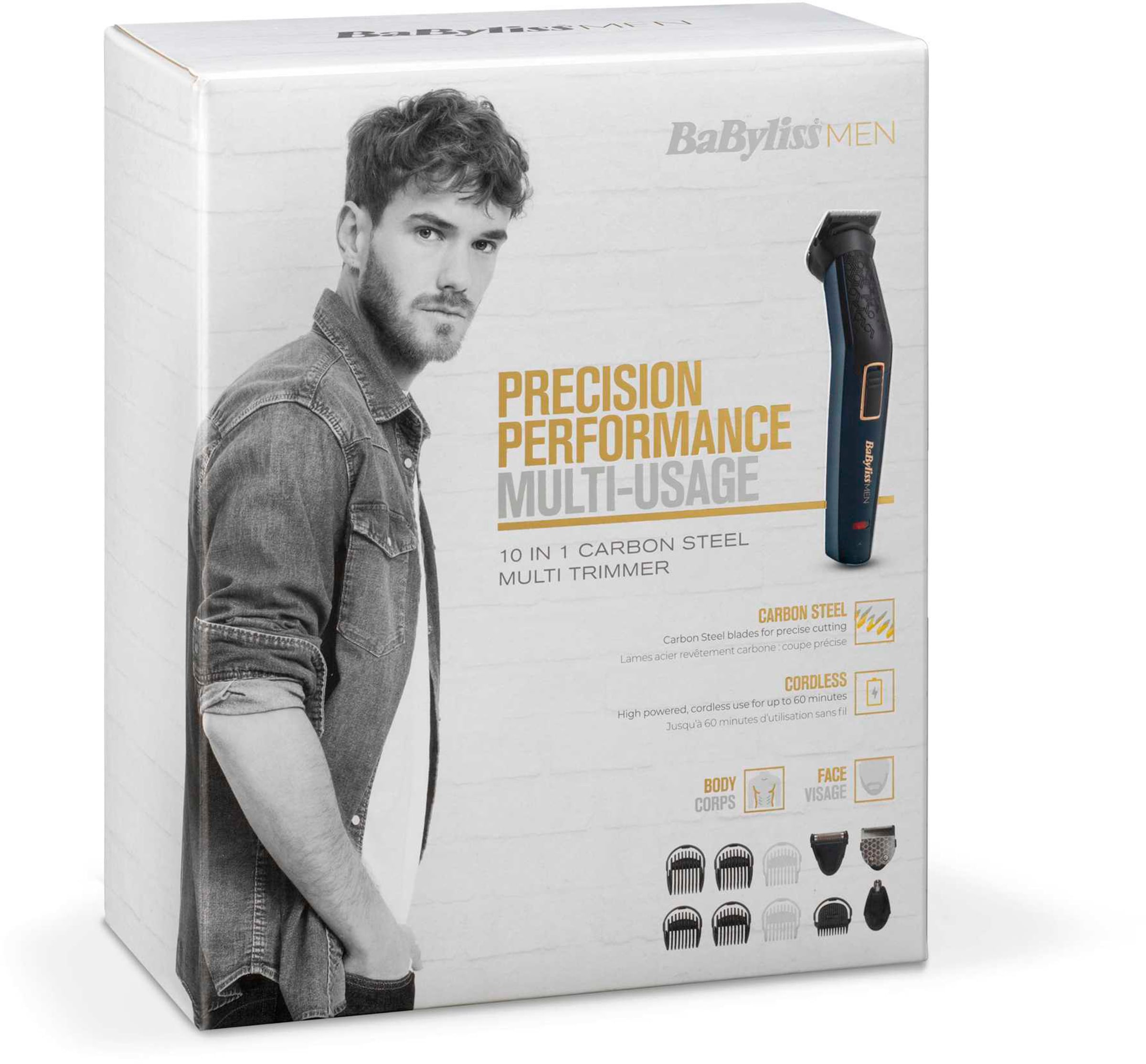 BaByliss Multifunktionstrimmer »10-in-1 Carbon Steel Multi Trimmer«