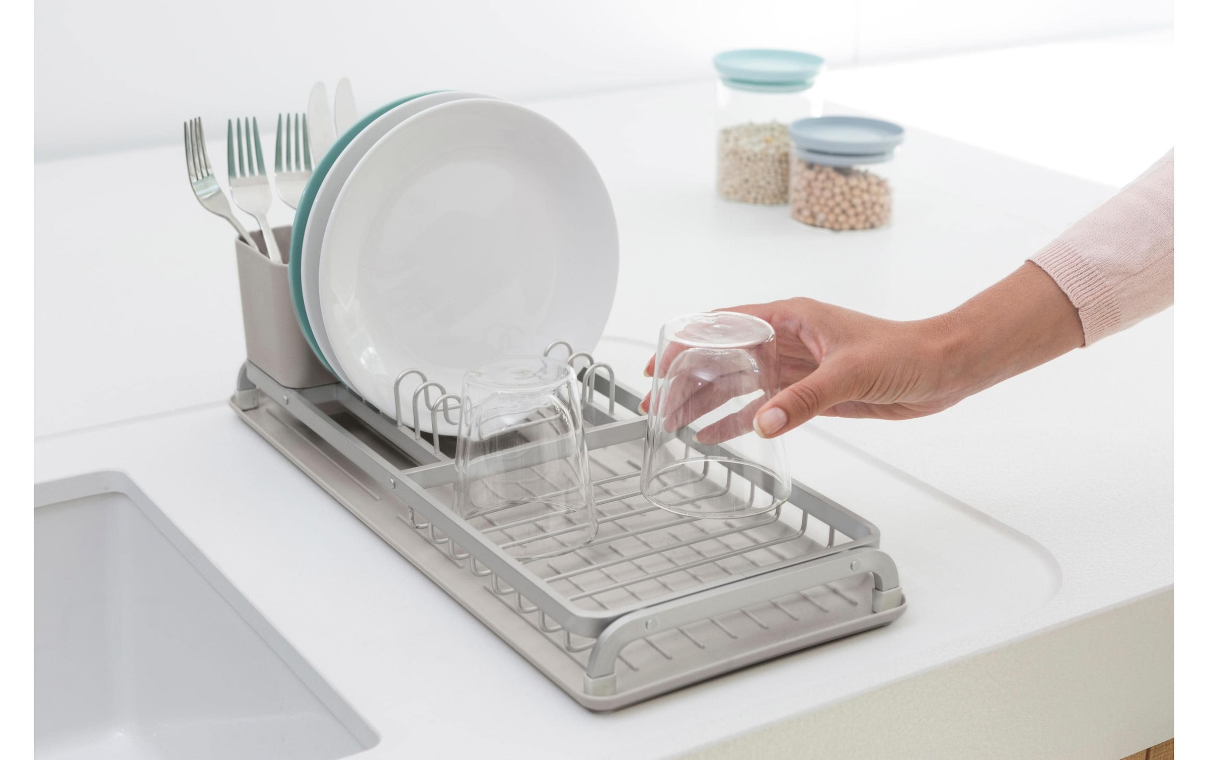 Brabantia Geschirrständer »Compact mid grey«