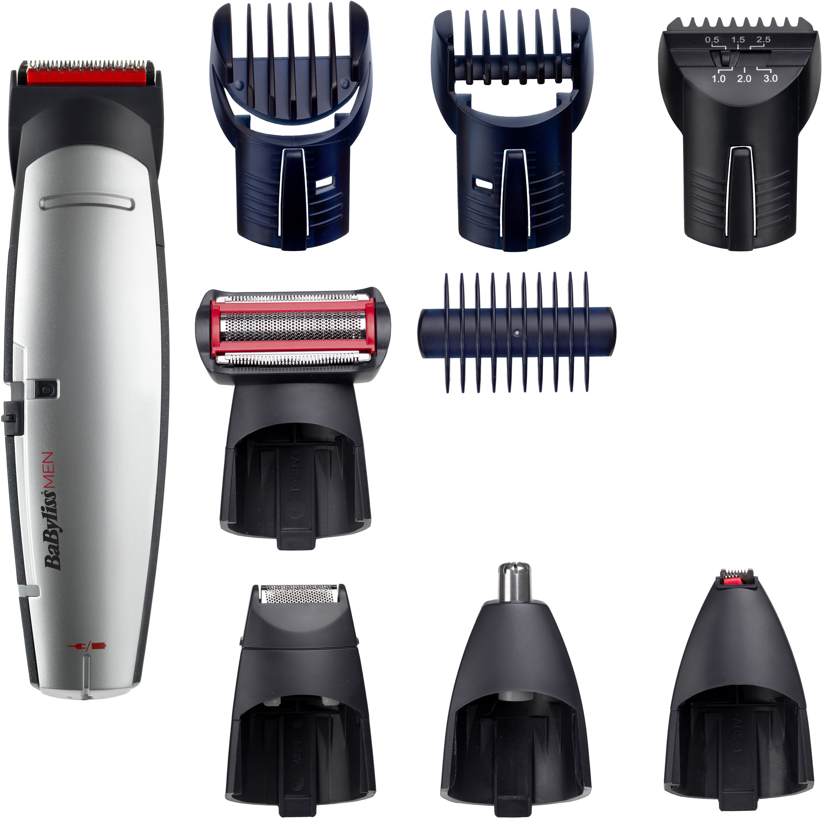 Multifunktionstrimmer »E837E MEN X-10«, 5 Aufsätze, Multigrooming Set für Kopf,...