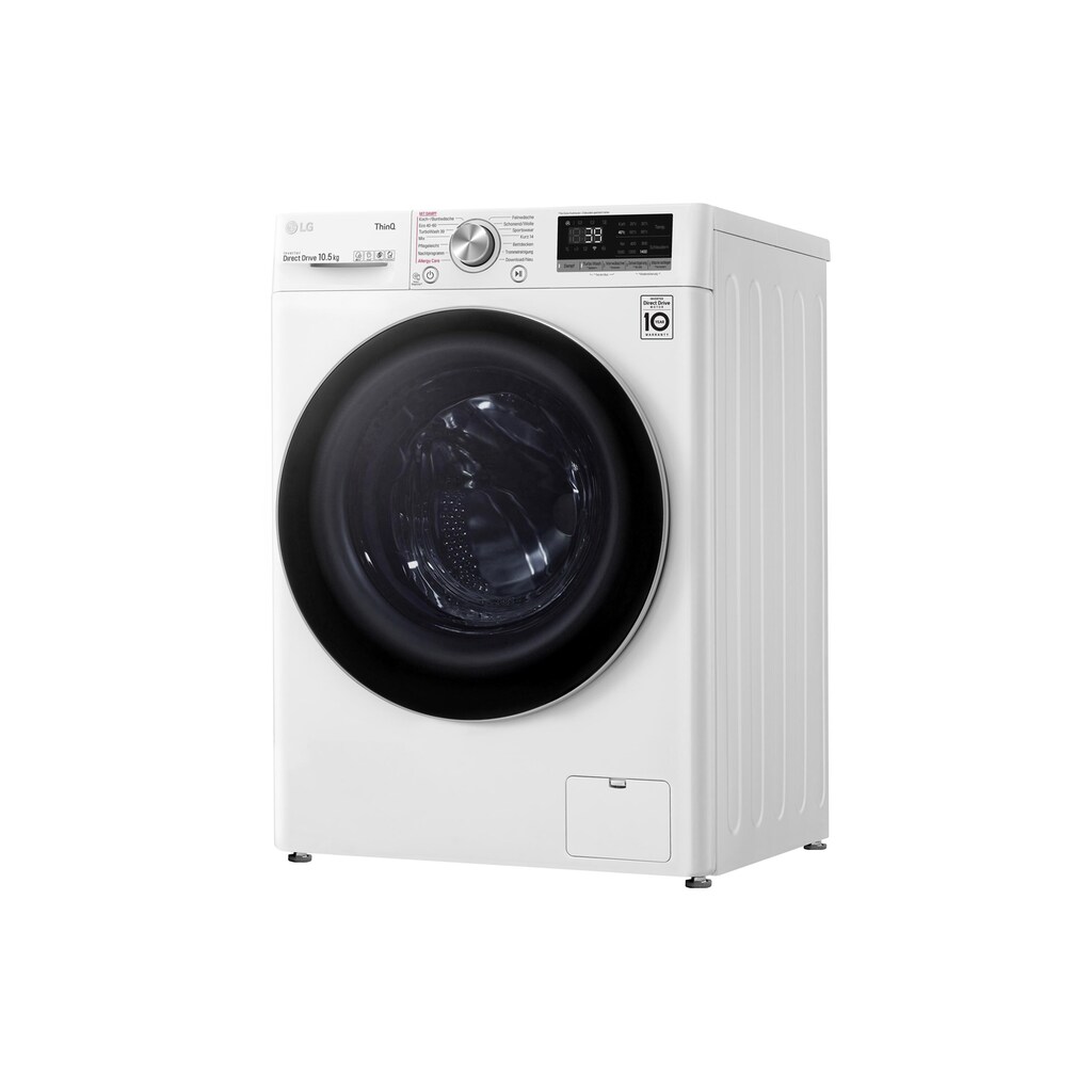 LG Waschmaschine »F4WV710P1E, Links«, F4WV710P1E, Links, 10,5 kg, 1400 U/min