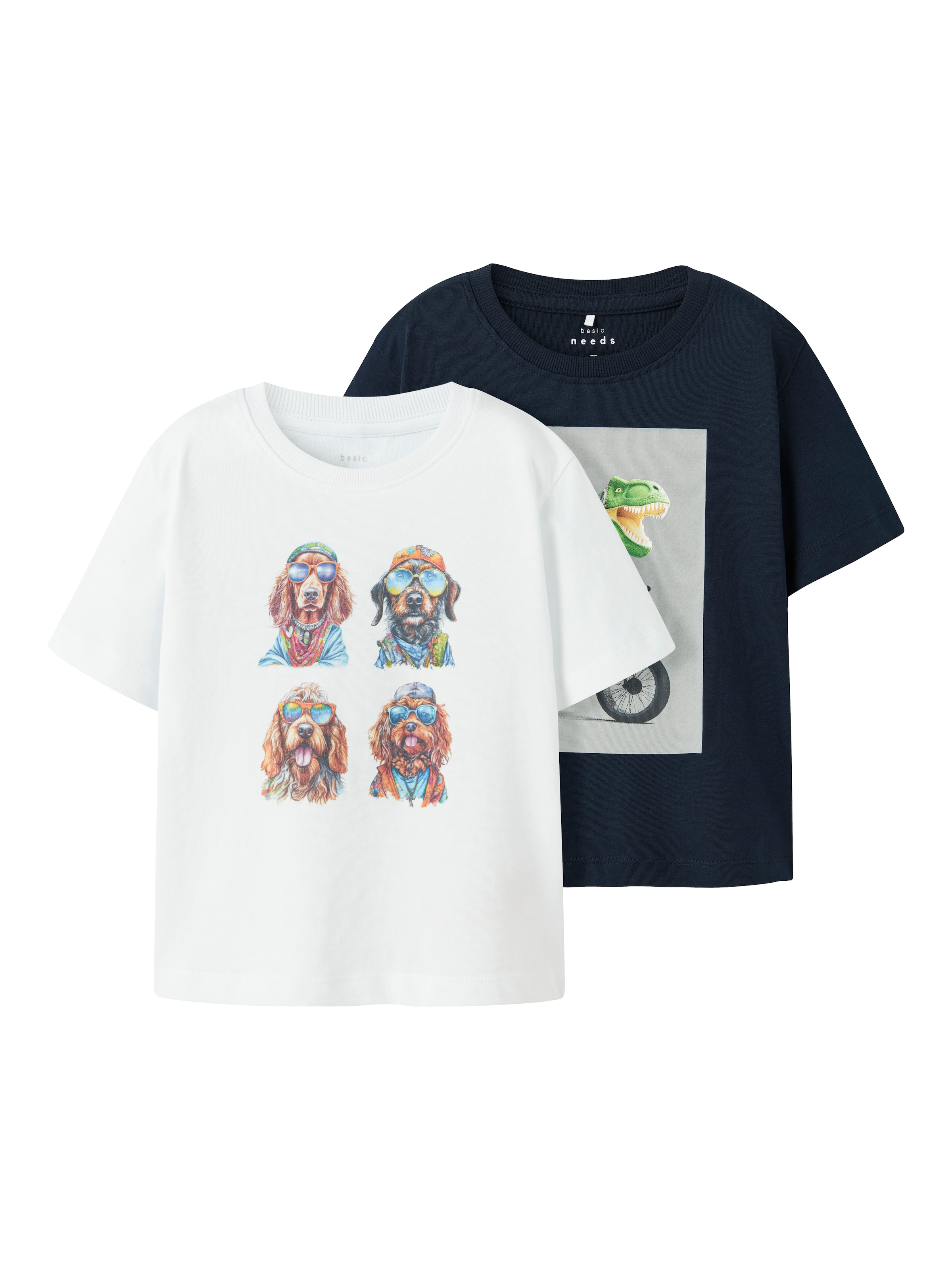Name It T-Shirt »NMMVOTO 2P SS NREG TOP«, (Packung, 2 tlg.)