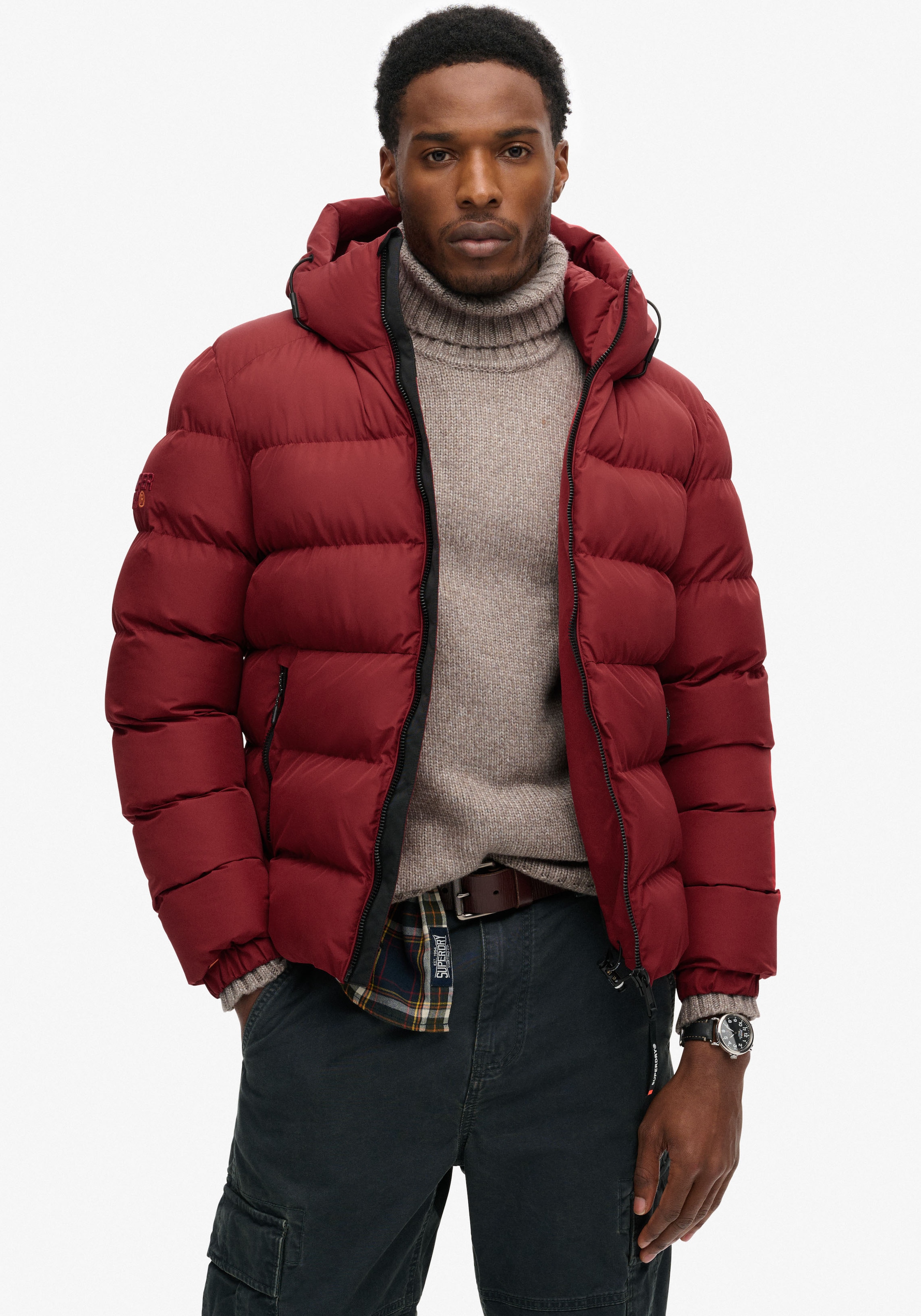 Steppjacke »HOODED SPORTS PUFFER JACKET«