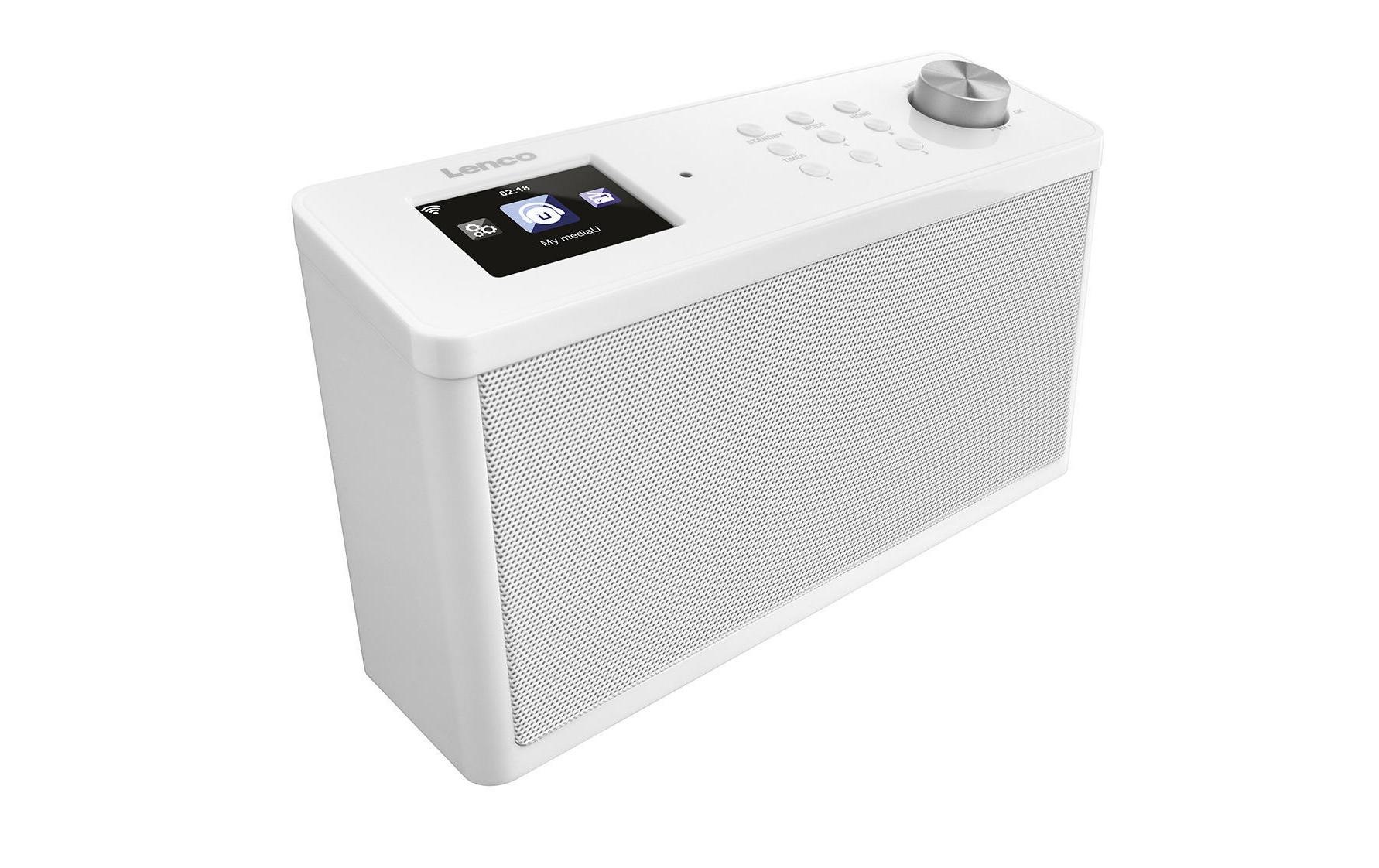 Lenco Internet-Radio »KCR-2014 Weiss«, (WLAN Internetradio-FM-Tuner)