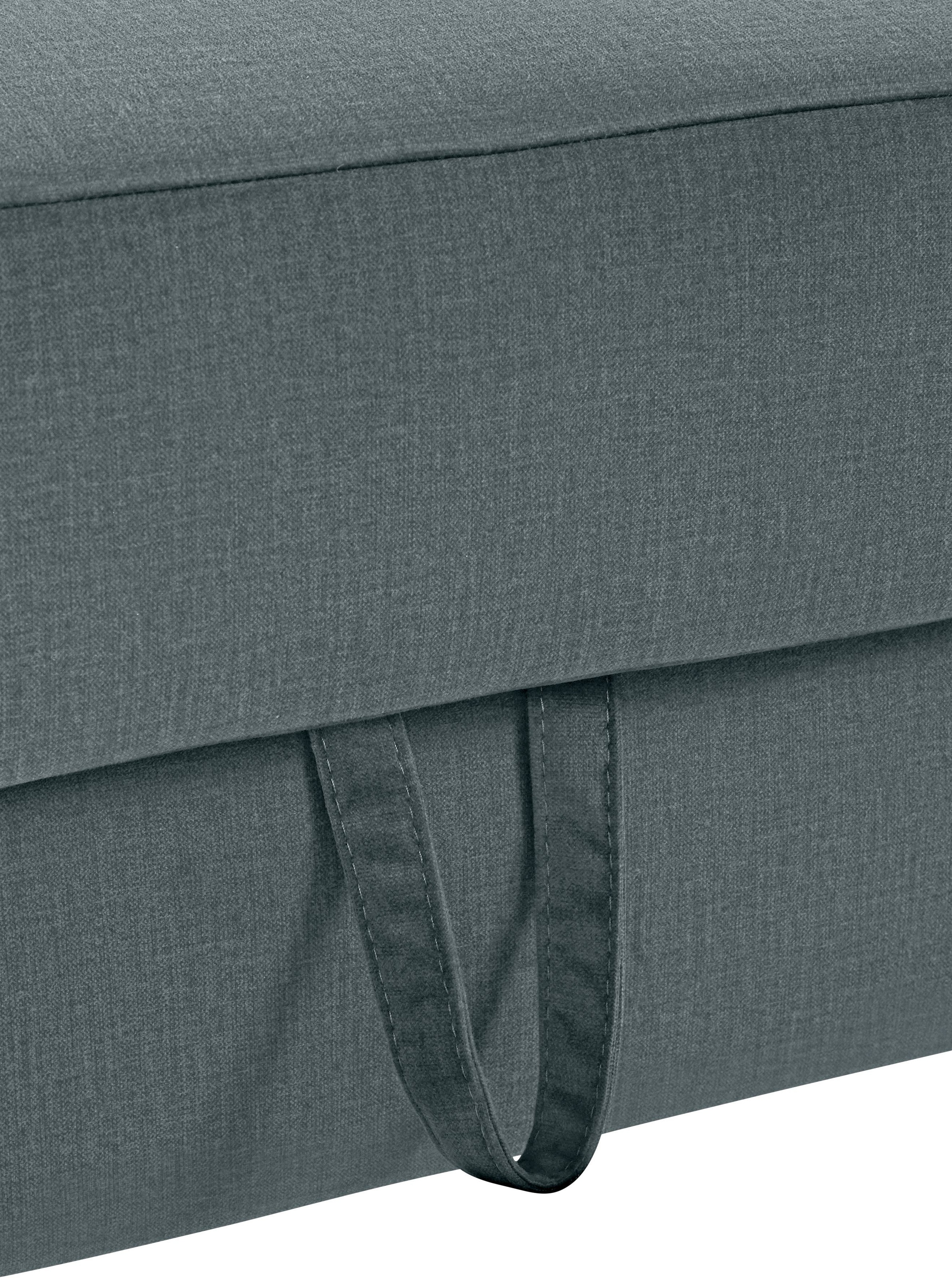 COTTA Polstergarnitur »Morven L-Form«, (Set), Set bestehend aus: Ecksofa mit Kopfteilverstellung & Hocker
