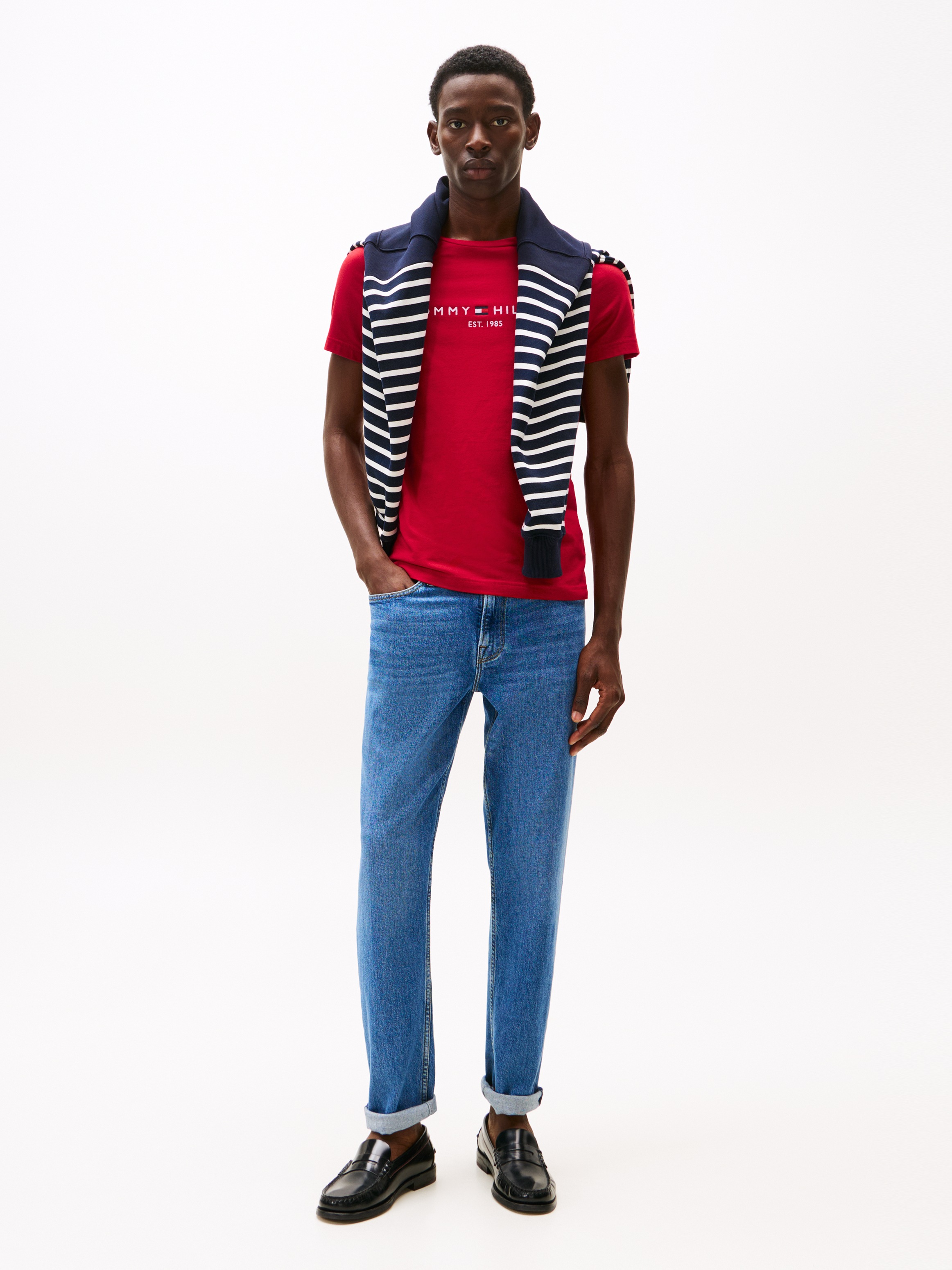 Tommy Hilfiger T-Shirt »TOMMY LOGO TEE«, aus reiner Baumwolle