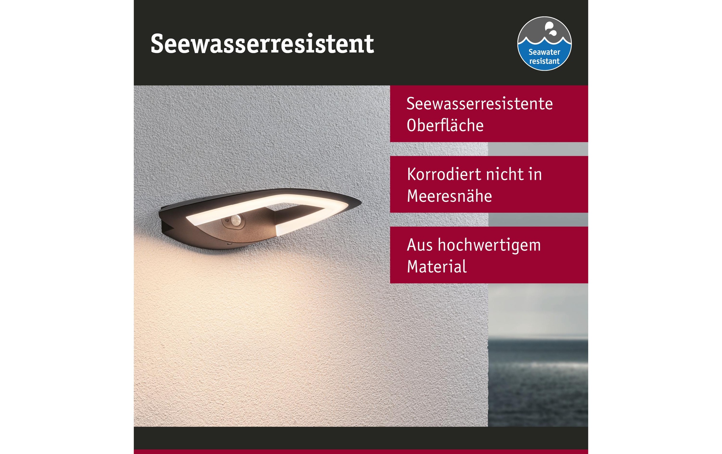Paulmann LED Wandleuchte »LED Akena Bewe«