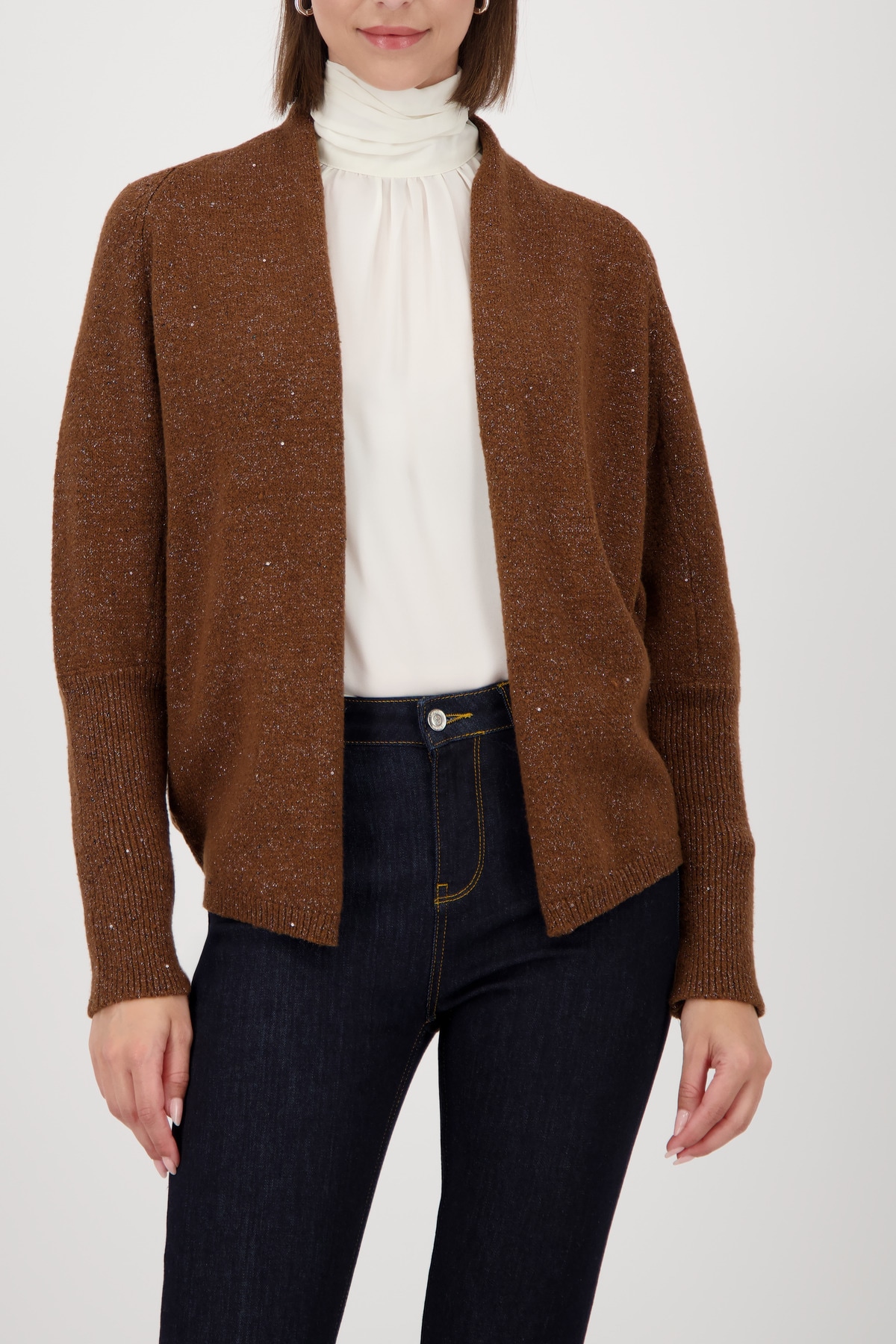Monari Strickjacke Regular fit mit Rundhalsausschnitt