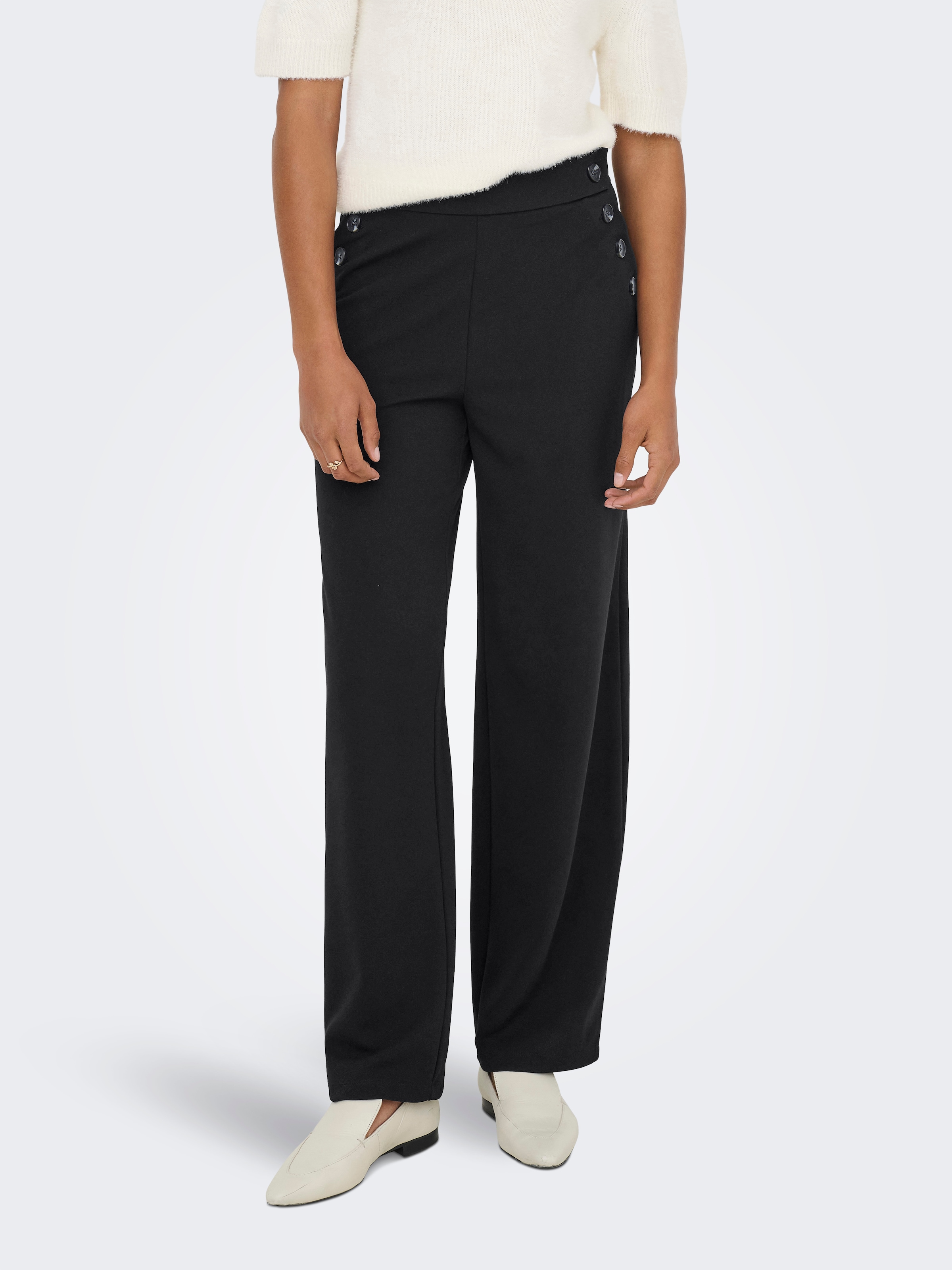 ONLY Schlupfhose »ONLRINA BUTTON PANT JRS NOOS« mit Knopf-Details